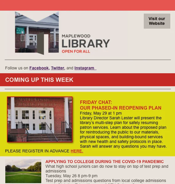 Read the Weekly Newsletter