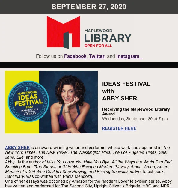 Read the Weekly Newsletter