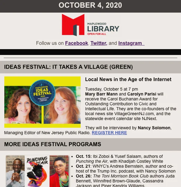 Read the Weekly Newsletter