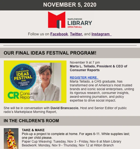 Read the Weekly Newsletter