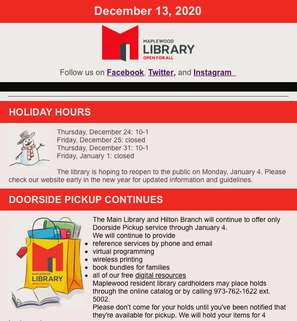 Read the Weekly Newsletter