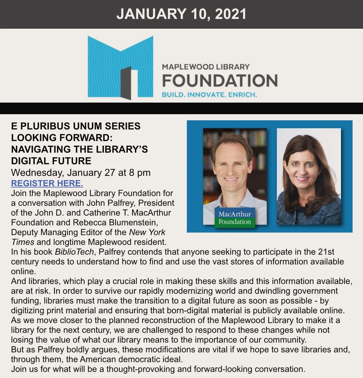 Read the Weekly Newsletter