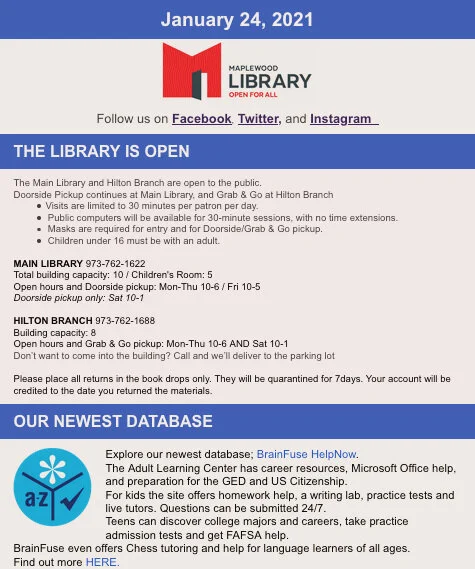 Read the Weekly Newsletter