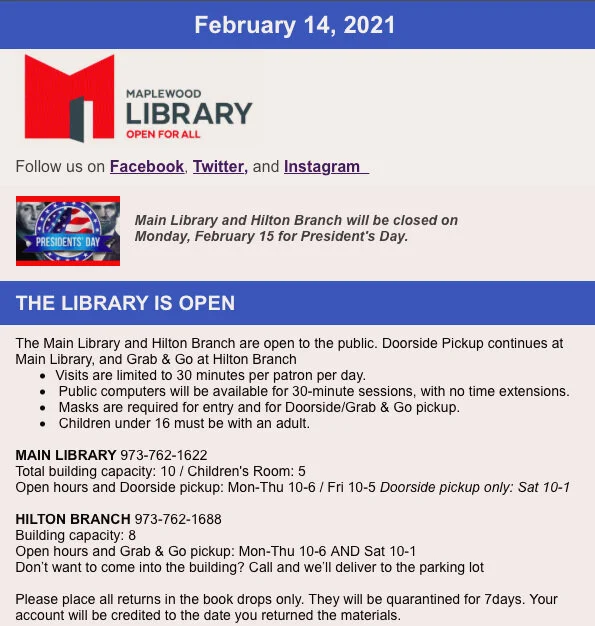 Read the Weekly Newsletter