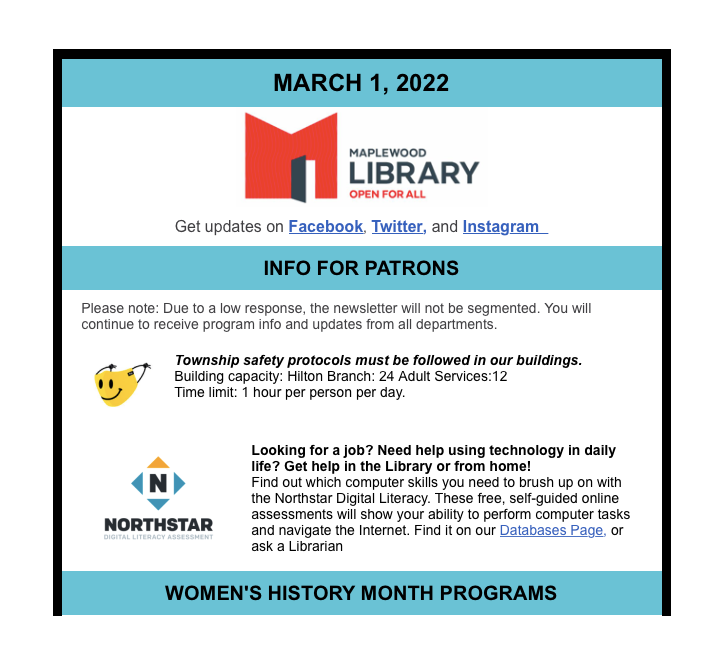 Read the Weekly Newsletter