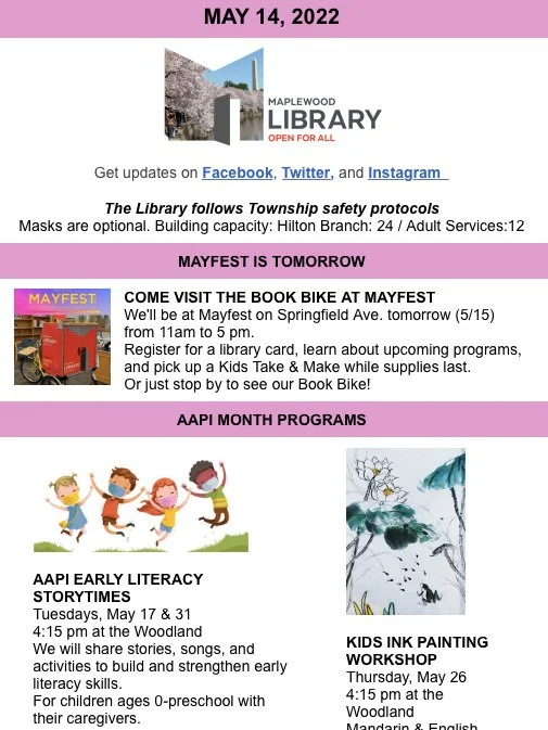 Read the Weekly Newsletter