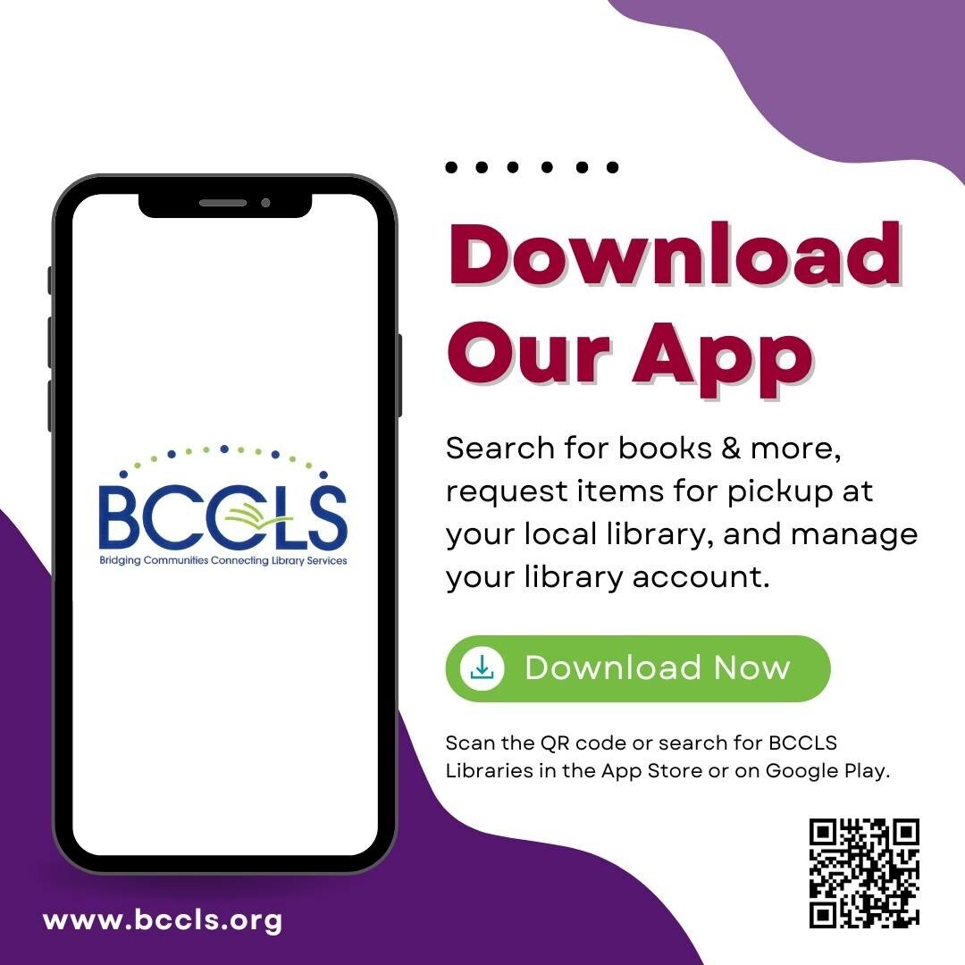 Do you know about the BCCLS app and all it has to offer? 📚 Find your next read and unlock the power of your library account, right at your fingertips! Download the BCCLS Libraries app today from the App Store or Google Play.⁠
⁠
Maplewood Library is 