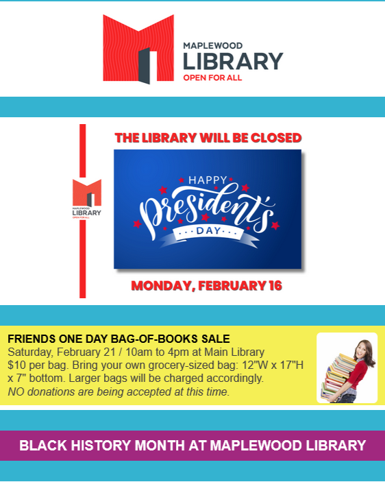 Read the Library Newsletter