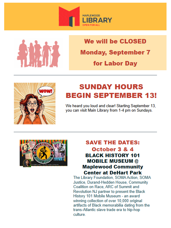 Read the Library Newsletter