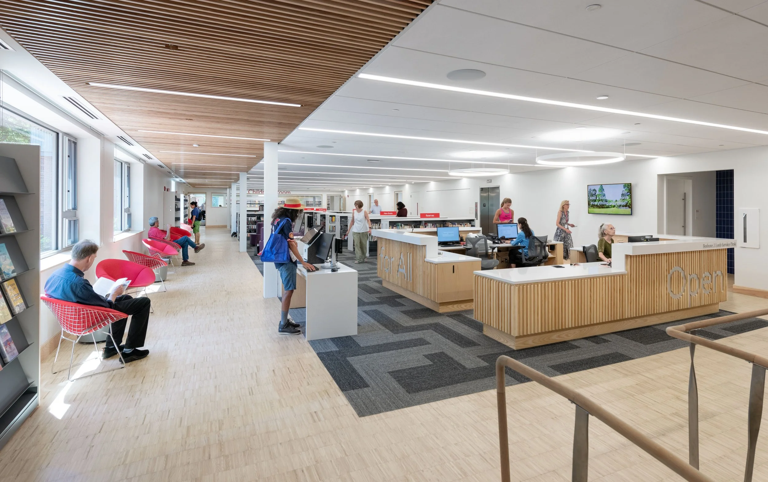 Open For All - Maplewood Library Circulation Desk