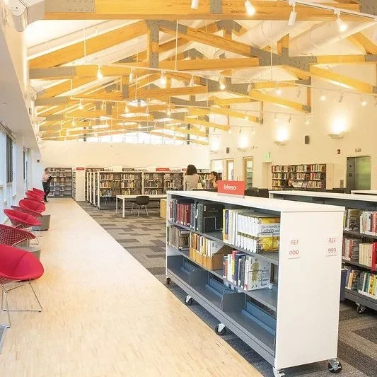 Adult Reading Room of new Maplewood Memorial Library