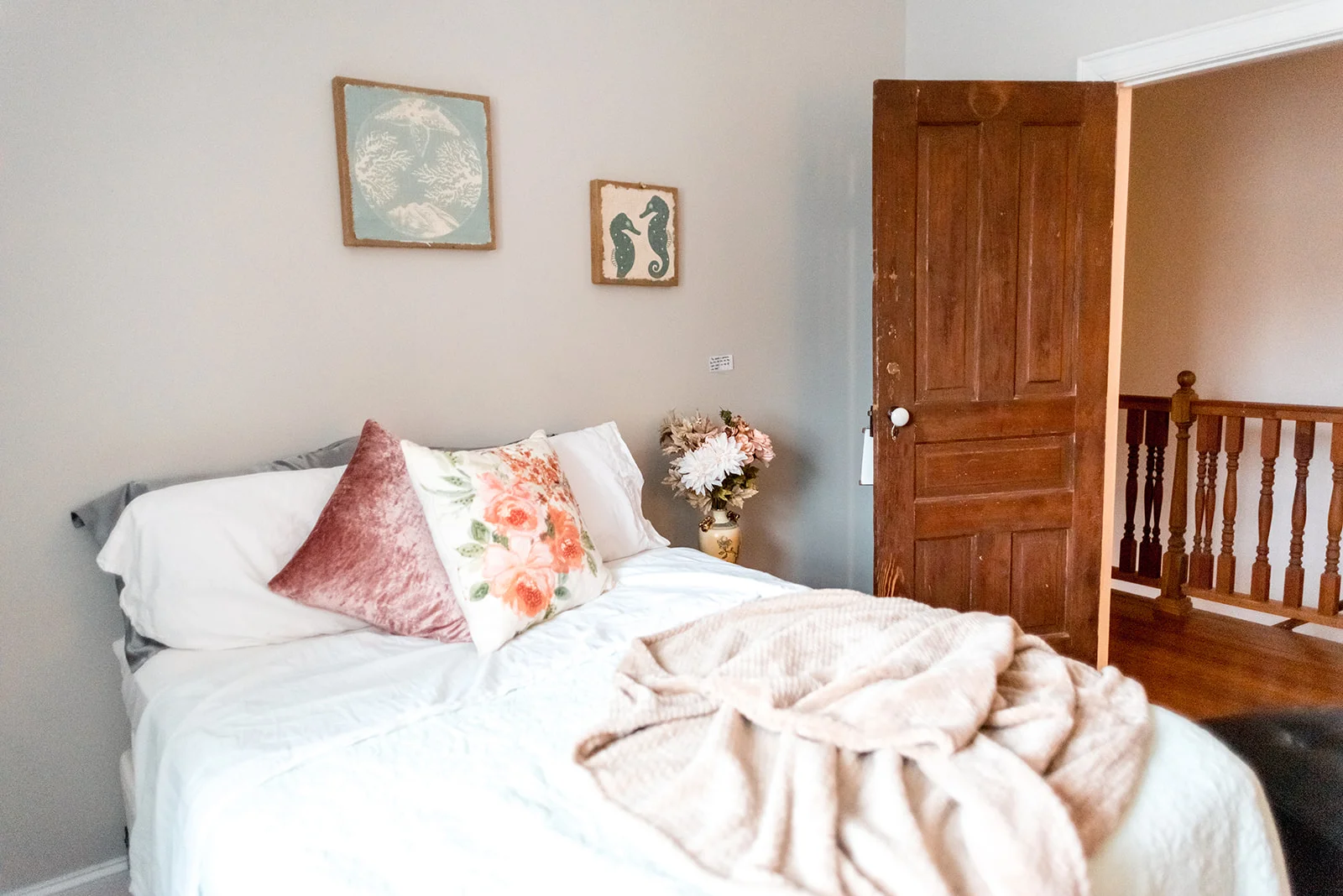 Guest Bedroom: with original doors.