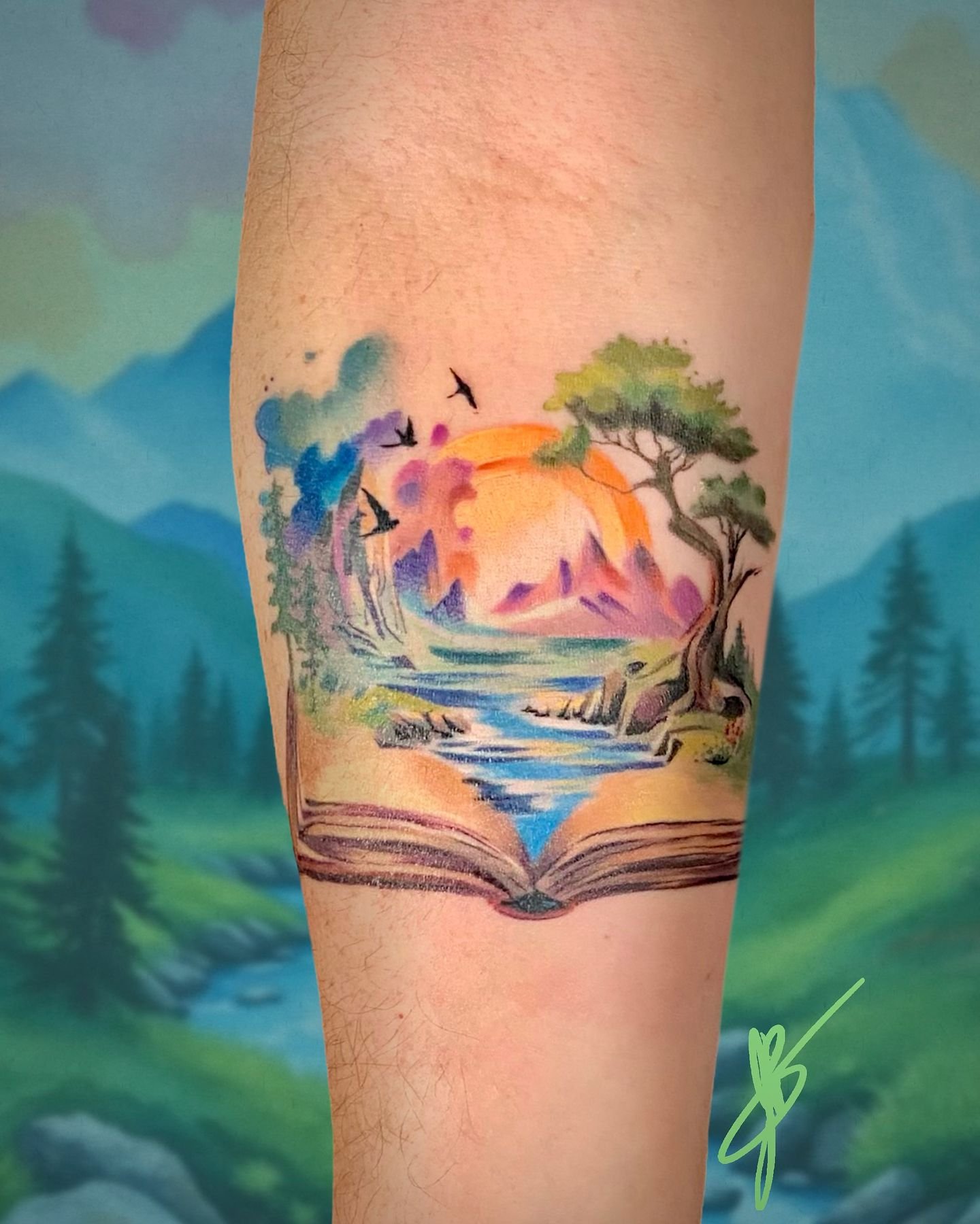 If you love to read, you know that feeling of emerging into a fantasy world. The exciting newness and magic of discovery. This fantasy tattoo book is meant to evoke the adventure.