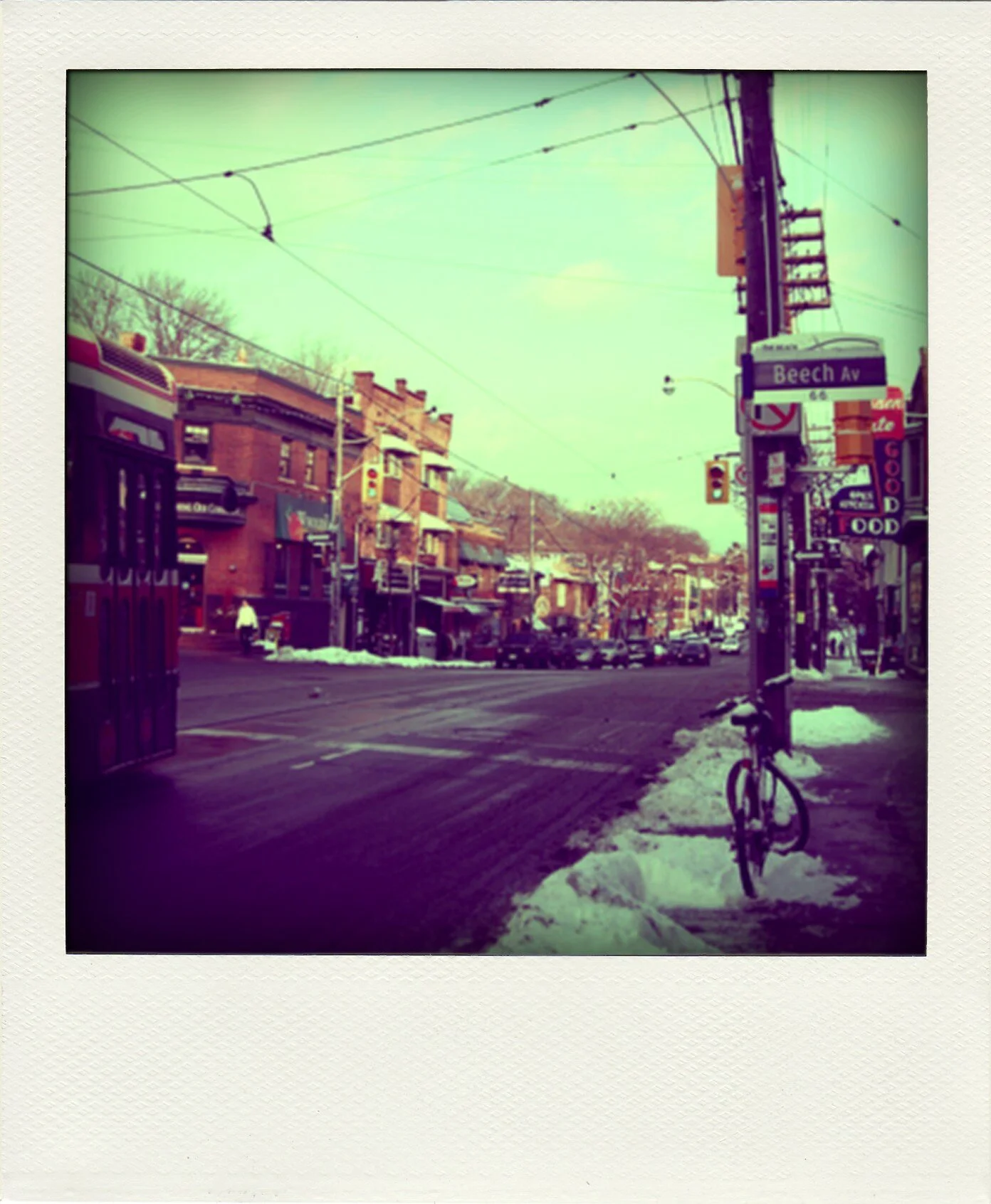 Queen Street East and Beech Avenue, January 2011