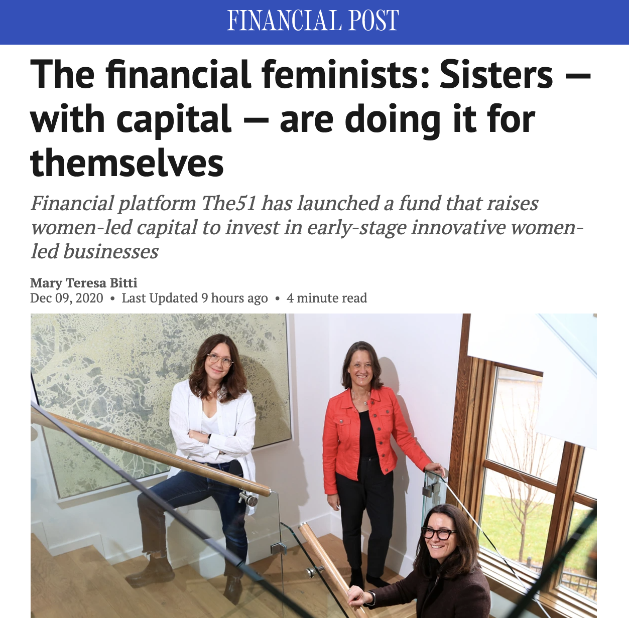 The financial feminists: Sisters — with capital — are doing it for themselves