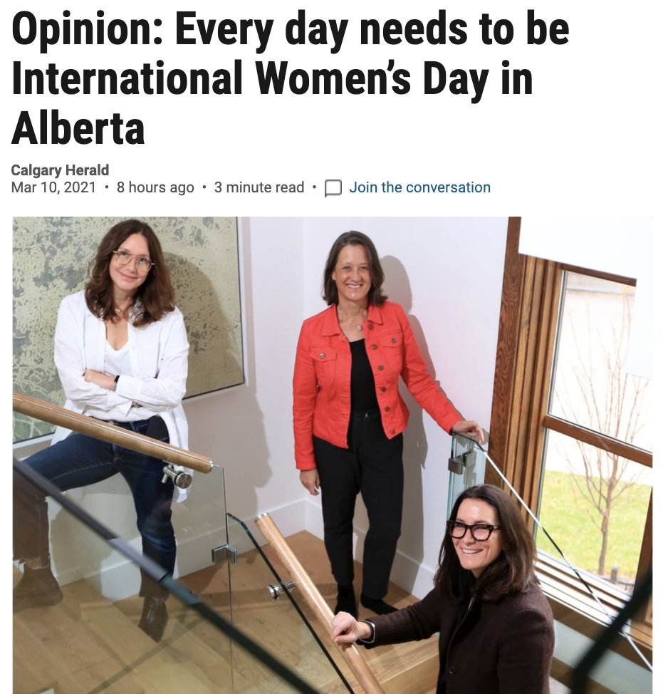 Opinion: Every day needs to be International Women’s Day in Alberta