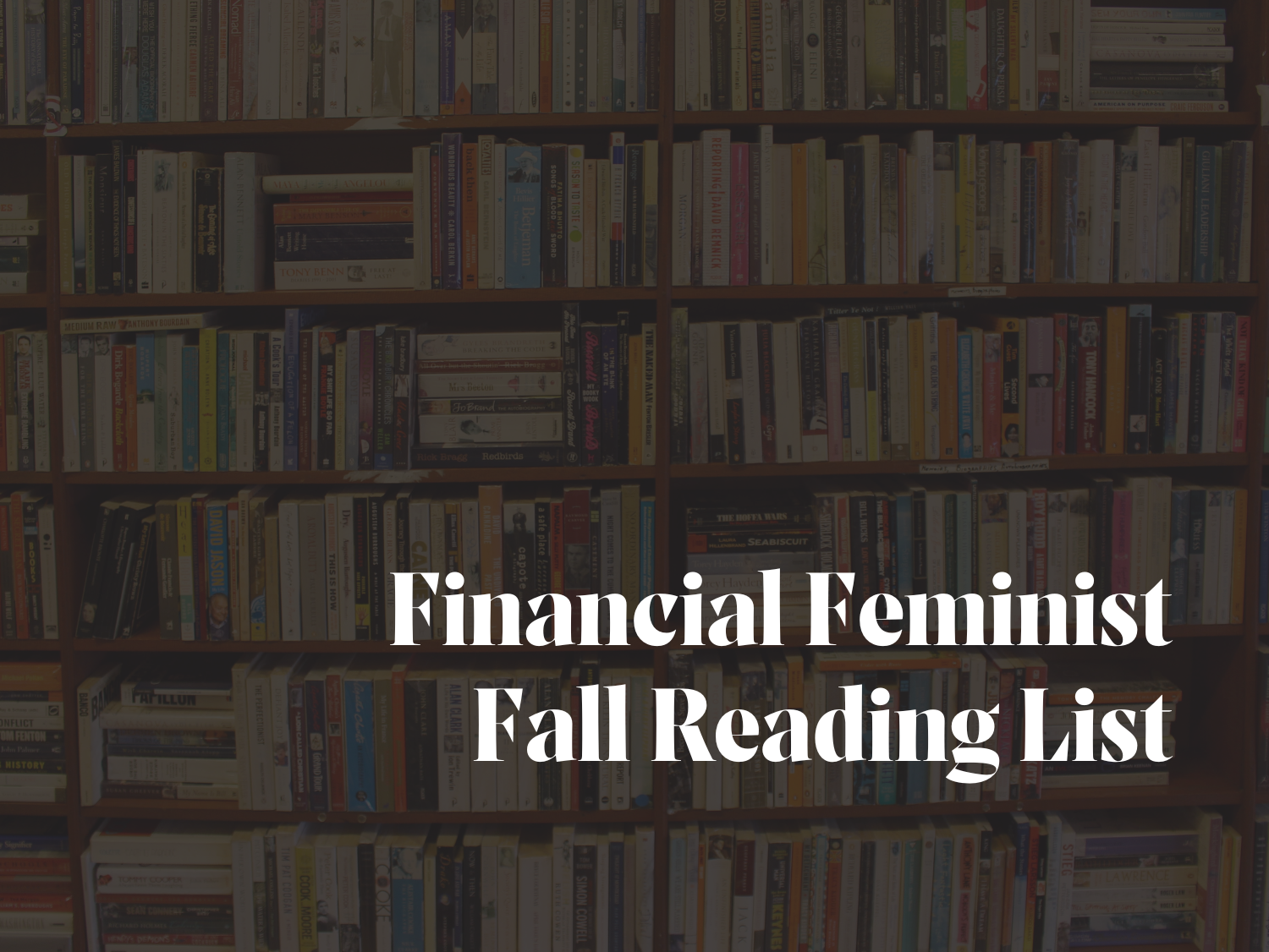 Financial Feminist Fall Reading List
