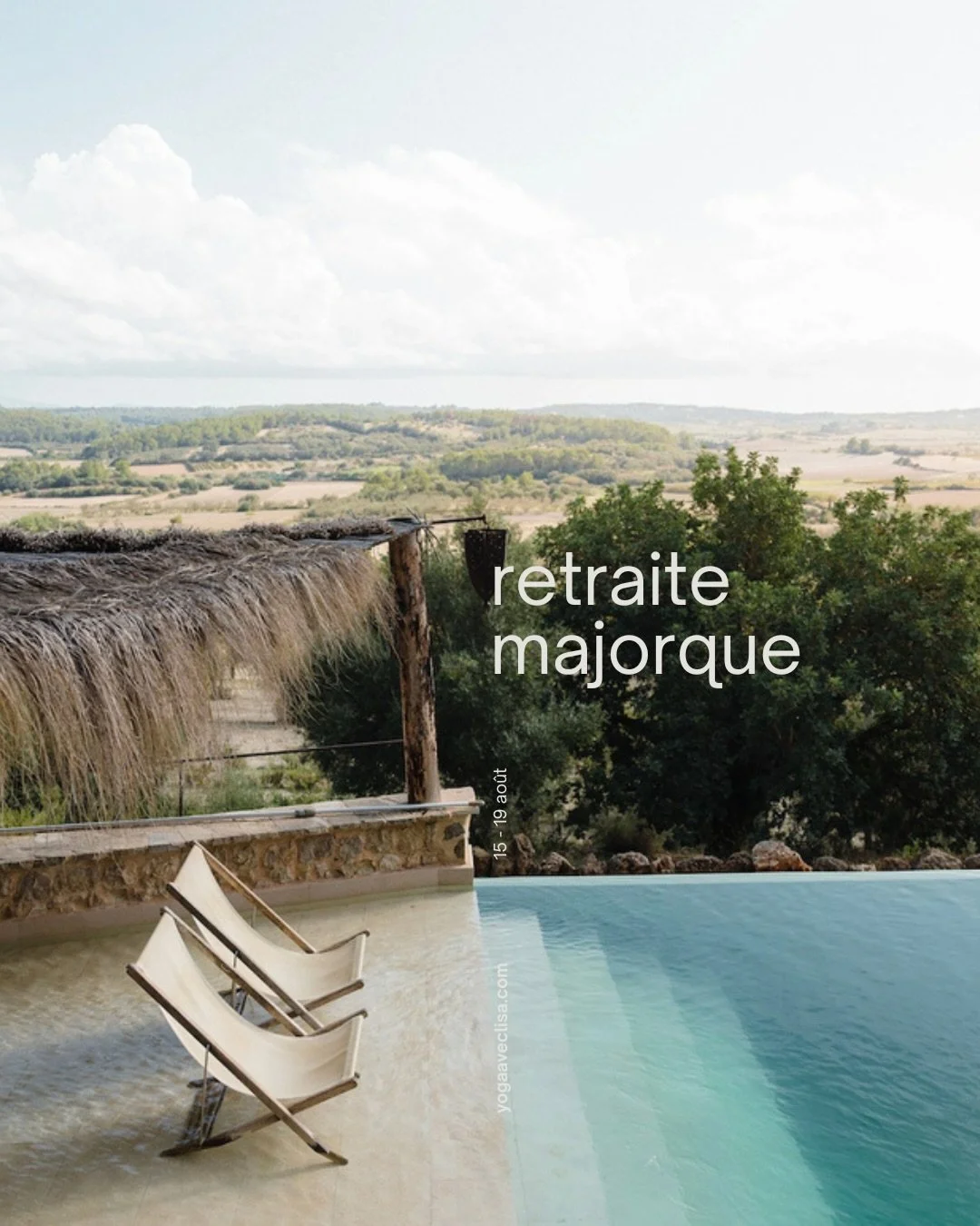 RETRAITE D&rsquo;&Eacute;T&Eacute; &Agrave; MAJORQUE 🌞
15&ndash;19 AO&Ucirc;T 2026

Une escapade ensoleill&eacute;e sur une &icirc;le magique ☀️

Rejoignez-nous en ao&ucirc;t pour une retraite de yoga de 5 jours o&ugrave; le temps ralentit et tout s