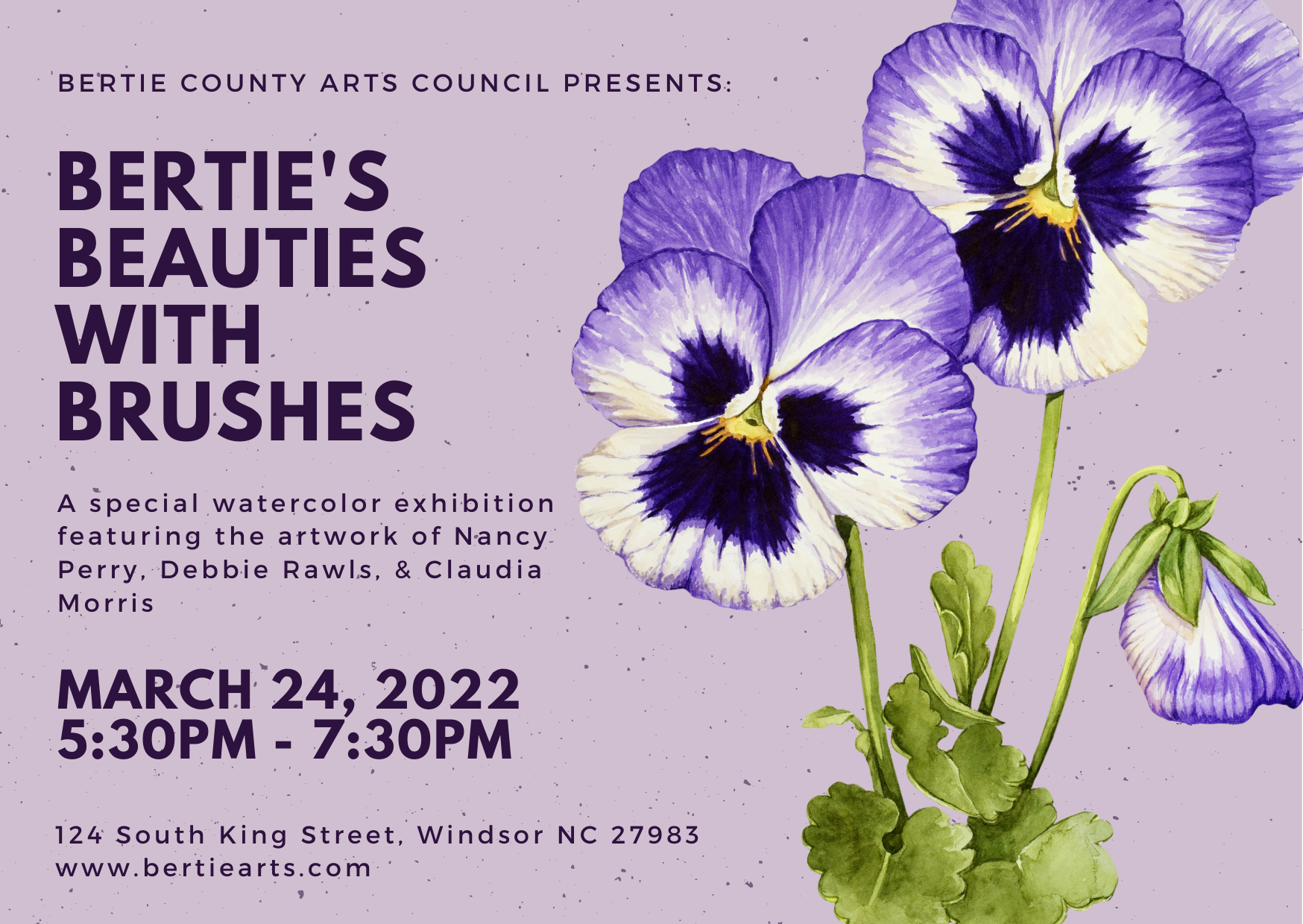 Calendar of Events — Bertie County Arts Council