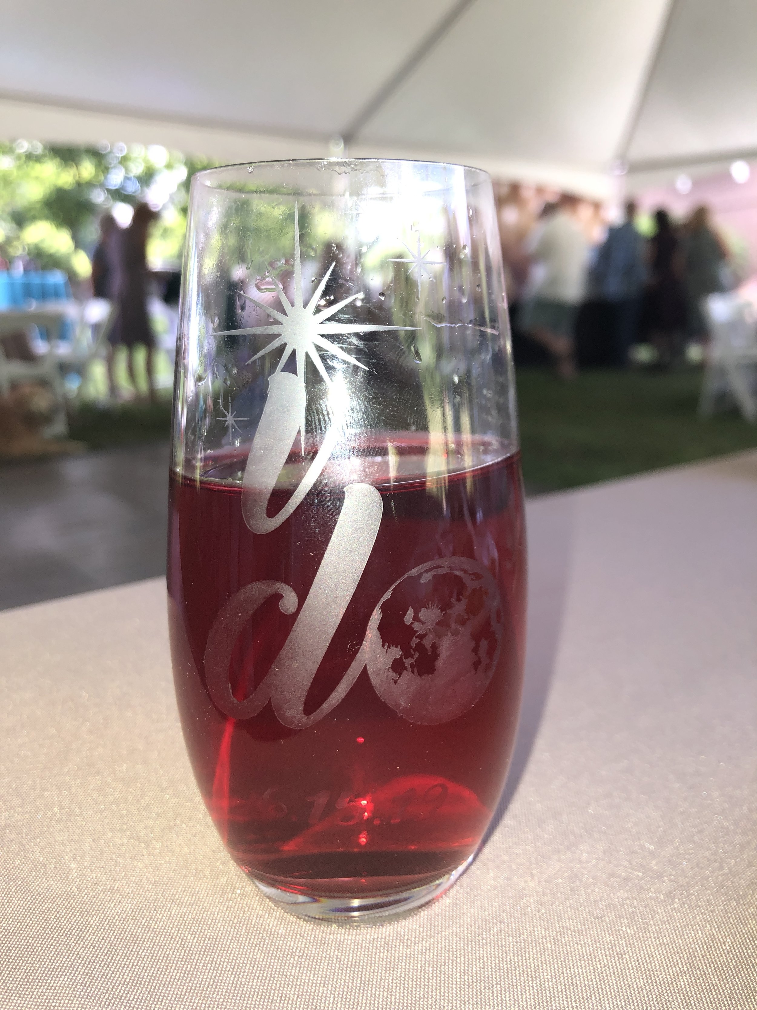 ^ Champagne glasses