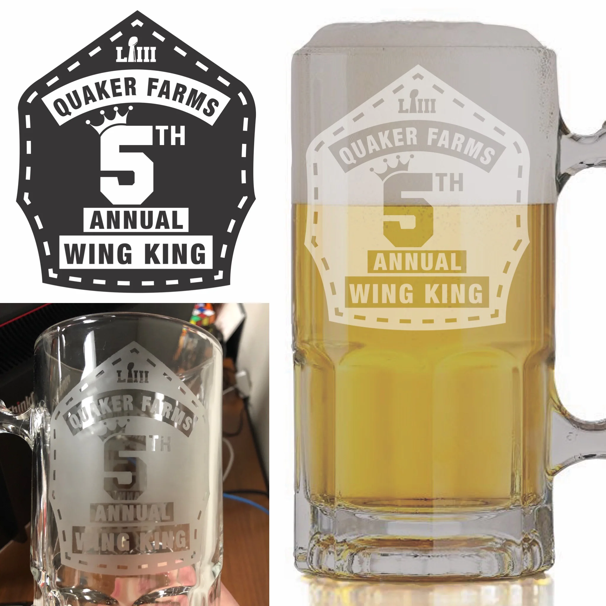 ^ Wing King Champion Beer Stein Trophy
