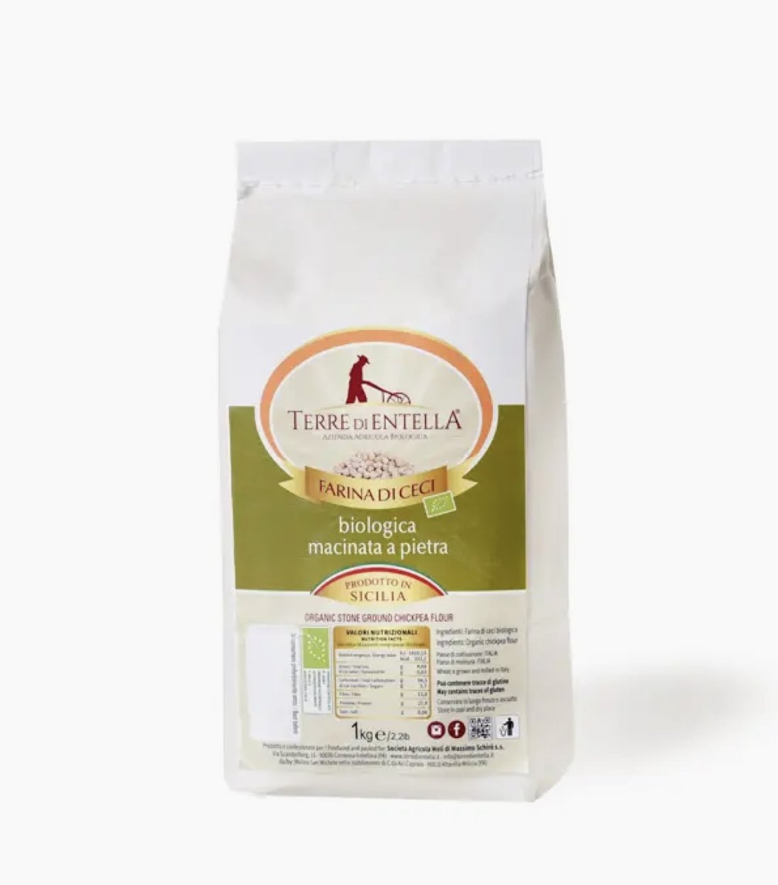 Organic Sicilian Chickpea Flour by Terre di Entella