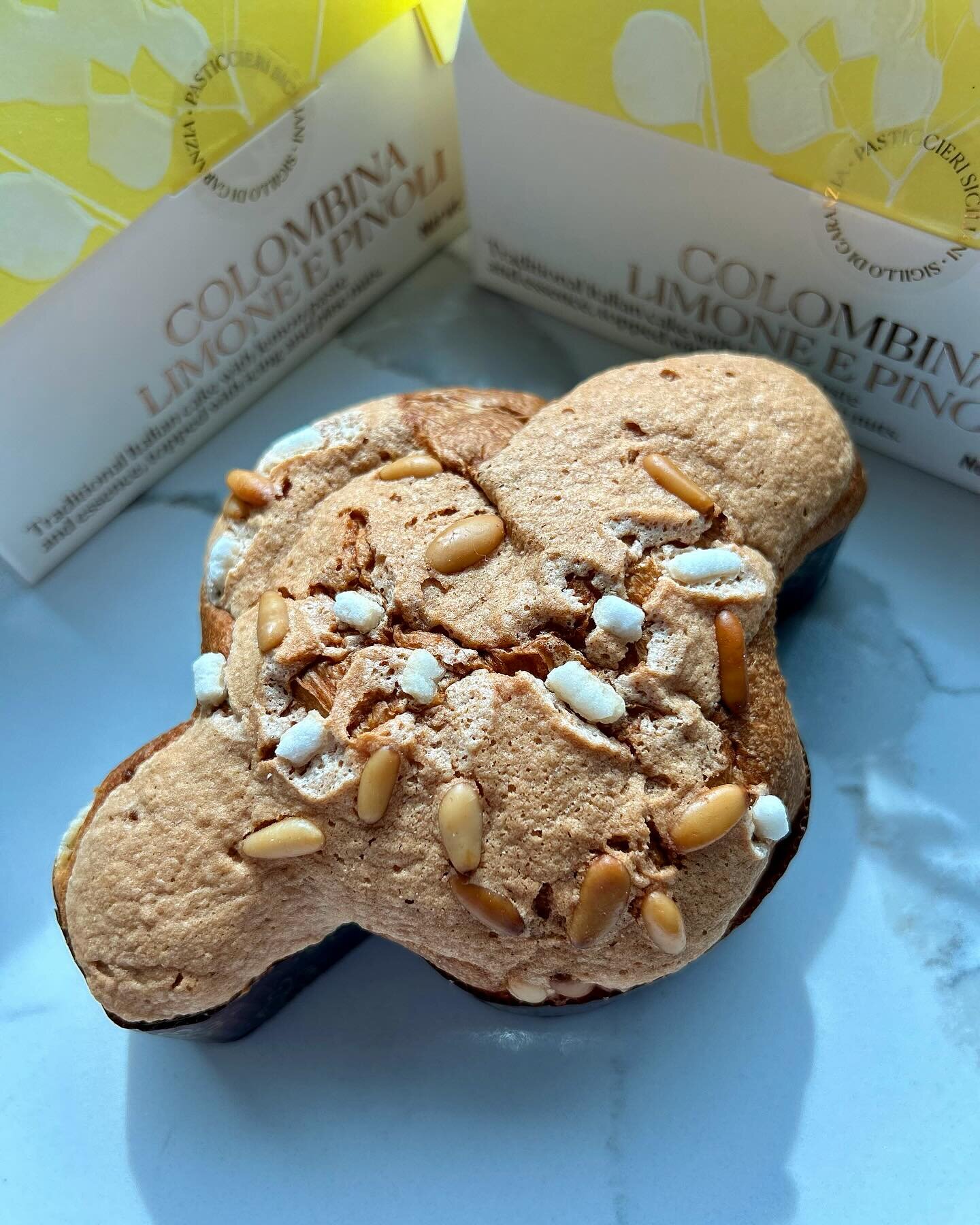 Fiasconaro&lsquo;s most delightful new addition Colombina 
🍋 Lemon and Pinoli 🍋 delicate and delicious. 

#ASicilianExperience
#Lemon #Pinoli #Colombina #Mini #Colomba #Pasqua
#Sicilian #EasterGifts #EasterBasket #Gifts #MadeInSicily #Fiasconaro #C