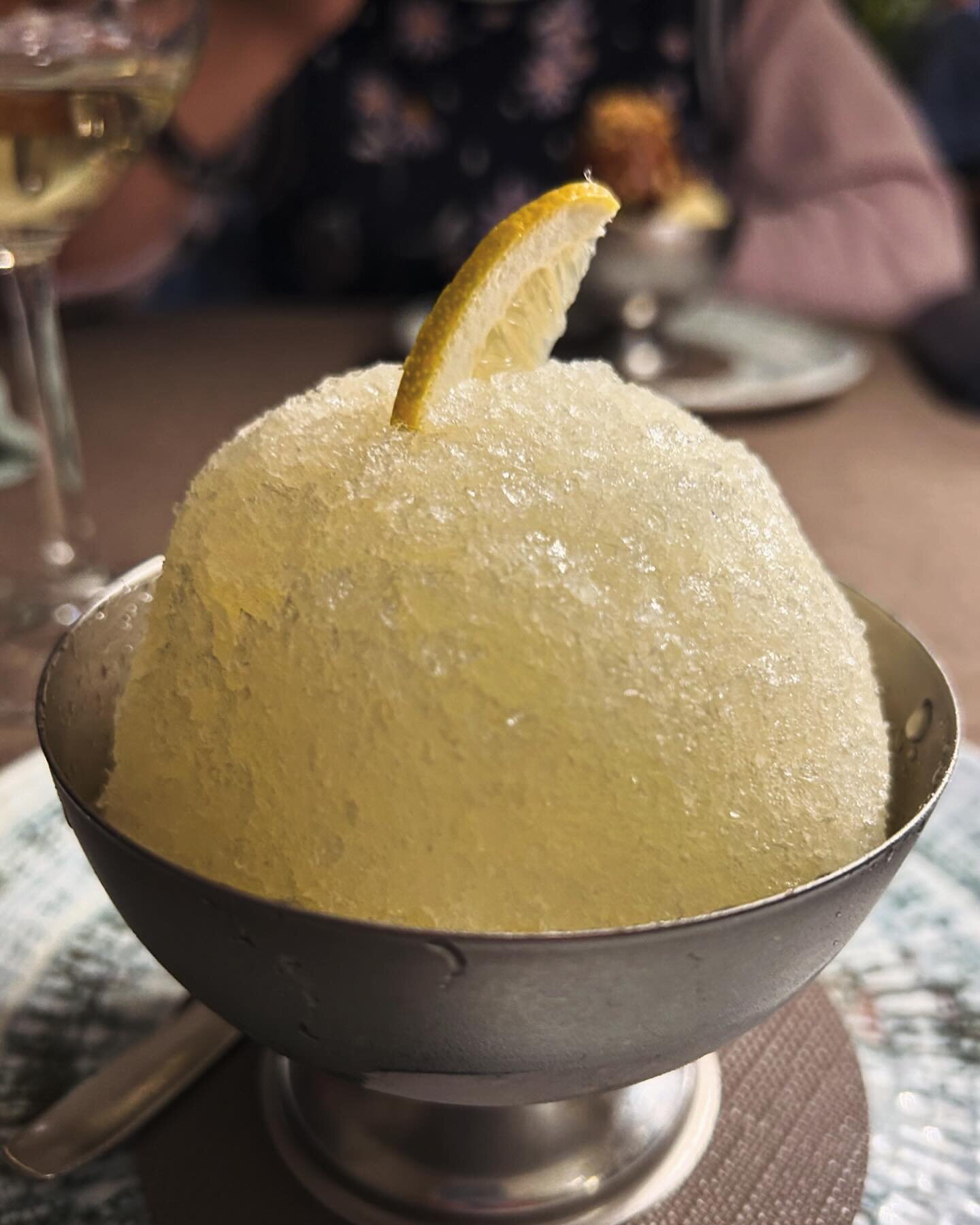 can&rsquo;t go to Sicily without having granita 🍋 💛🍧 
(and a bright grillo from @feudo_montoni_fabio_sireci)

#ASicilianExperience

#Granita #Sicilian #Lemon #Palermo #Bright #Dessert