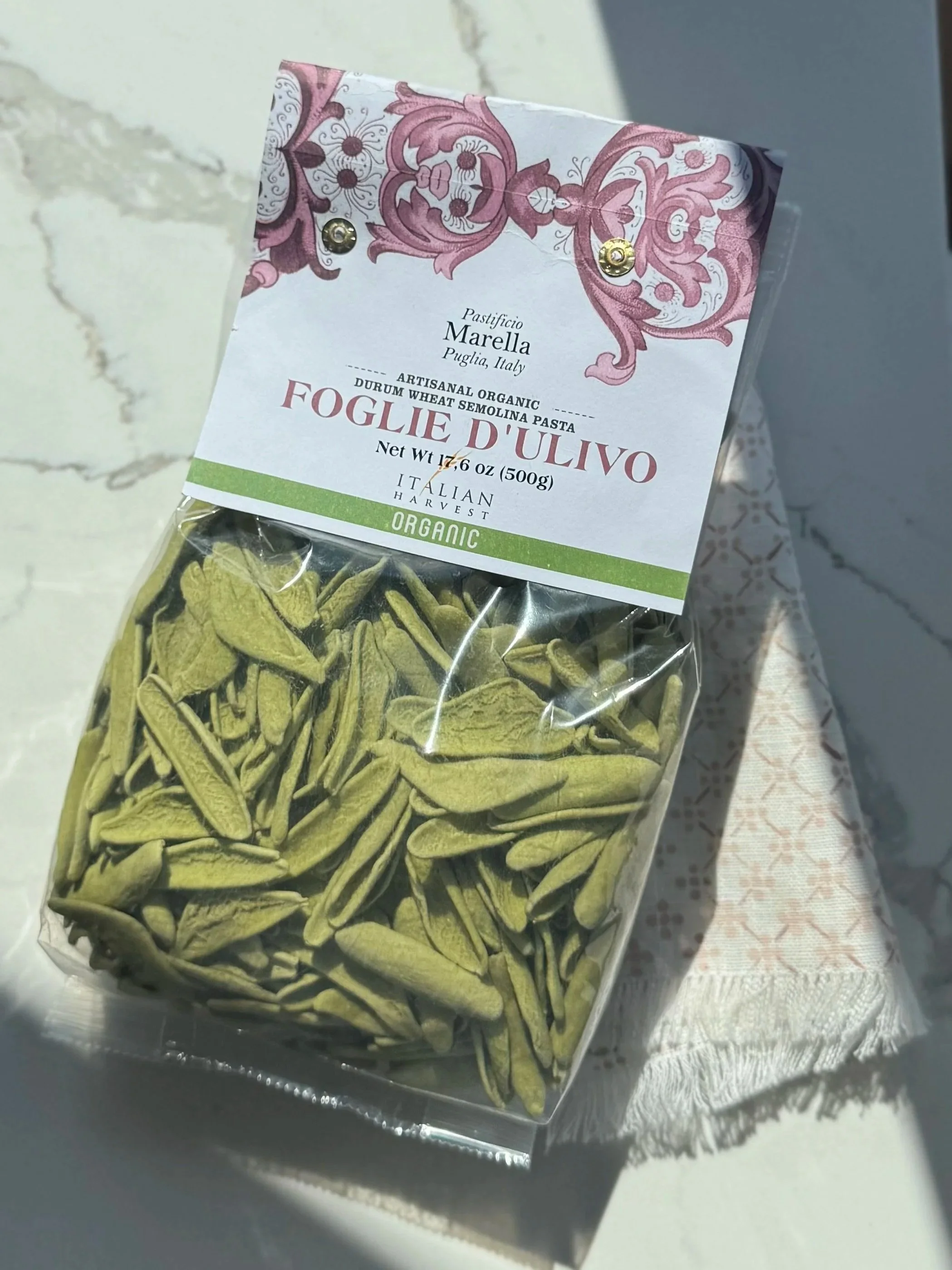 Just In! Foglie d'Ulivo Organic Artisan Pasta Organic