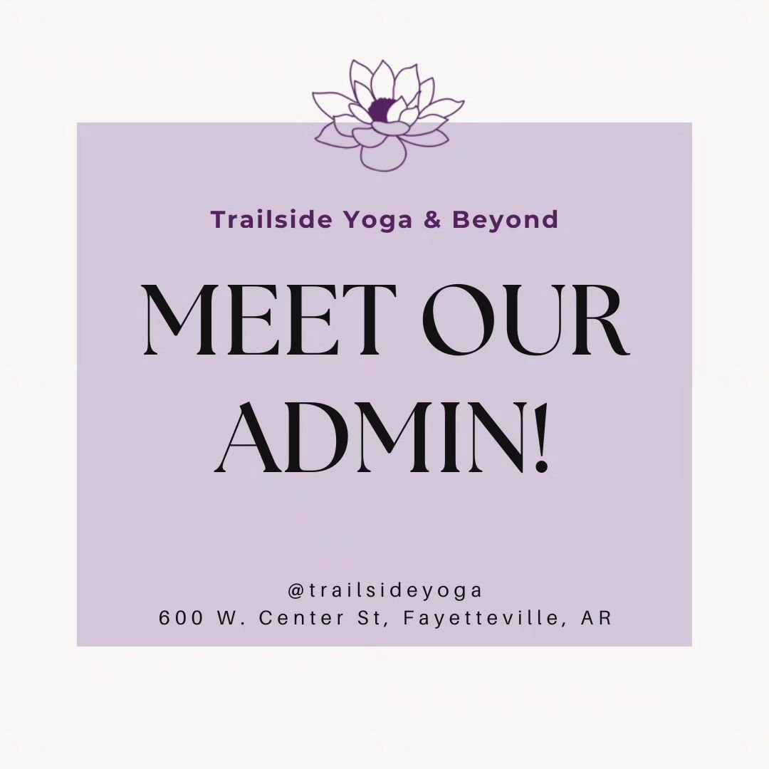 Meet our ADMIN 🤓👩&zwj;💻 the magic that happens behind the scenes 🪄

Trailside Yoga &amp; Beyond is run by a pretty small + mighty team of humans who are so thankful to be supported by such an amazing community. 

If you haven't had the pleasure o