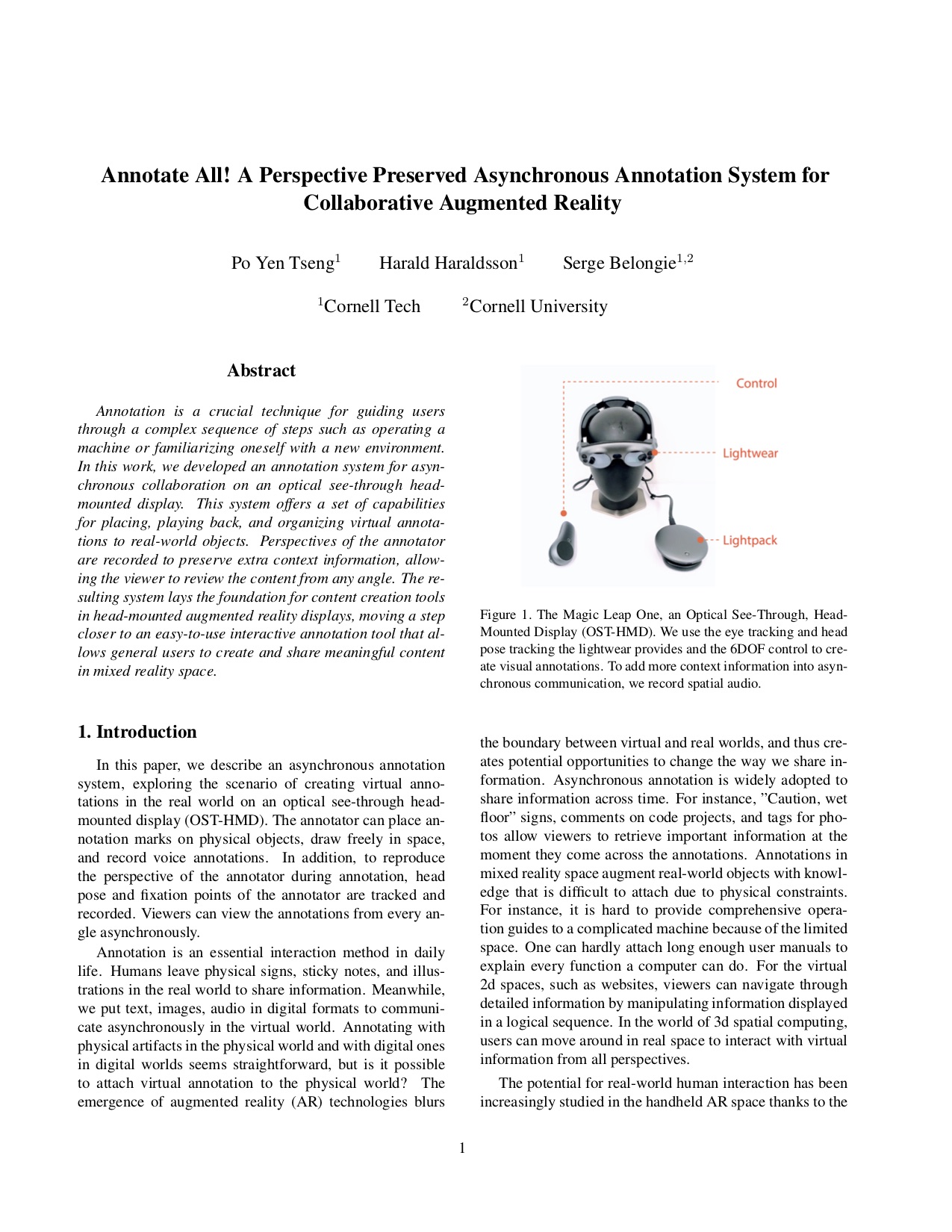 Annotate All! A Perspective Preserved Asynchronous Annotation System for Collaborative Augmented Reality