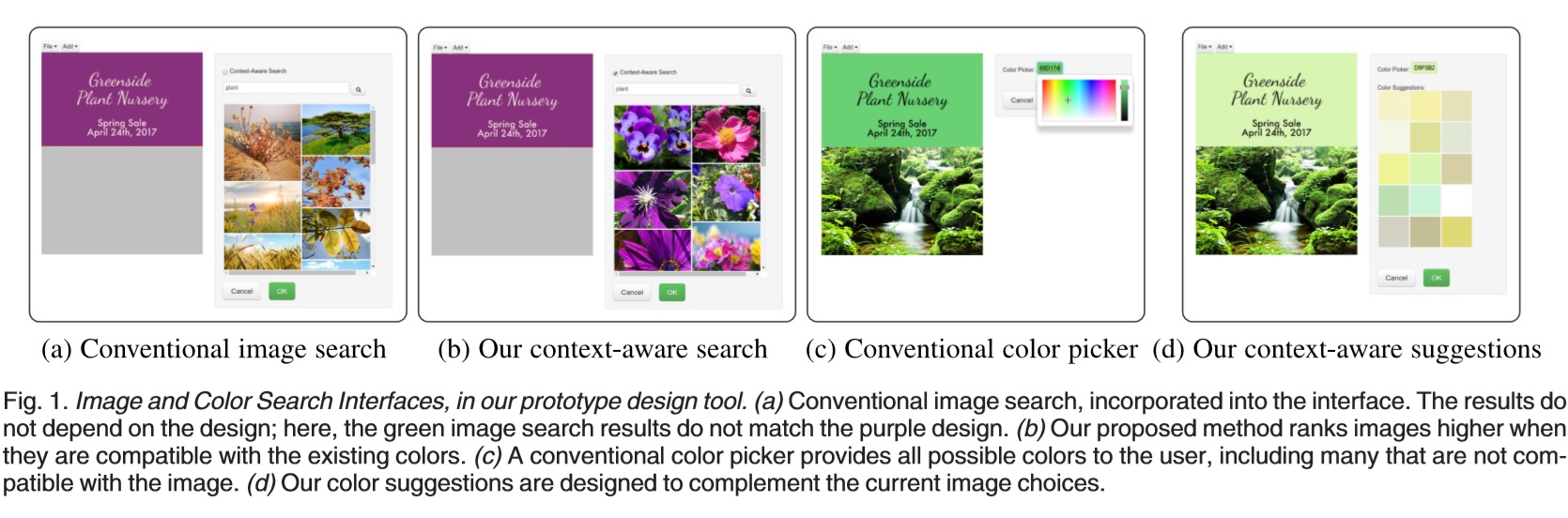 Context-Aware Asset Search for Graphic Design