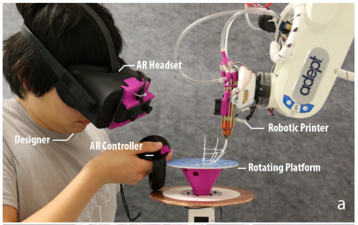 RoMA: Interactive Fabrication with Augmented Reality and a Robotic 3D Printer