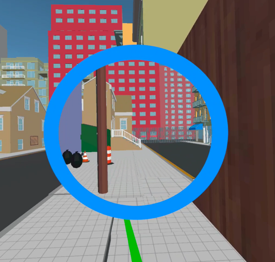 Continuous Travel In Virtual Reality Using a 3D Portal