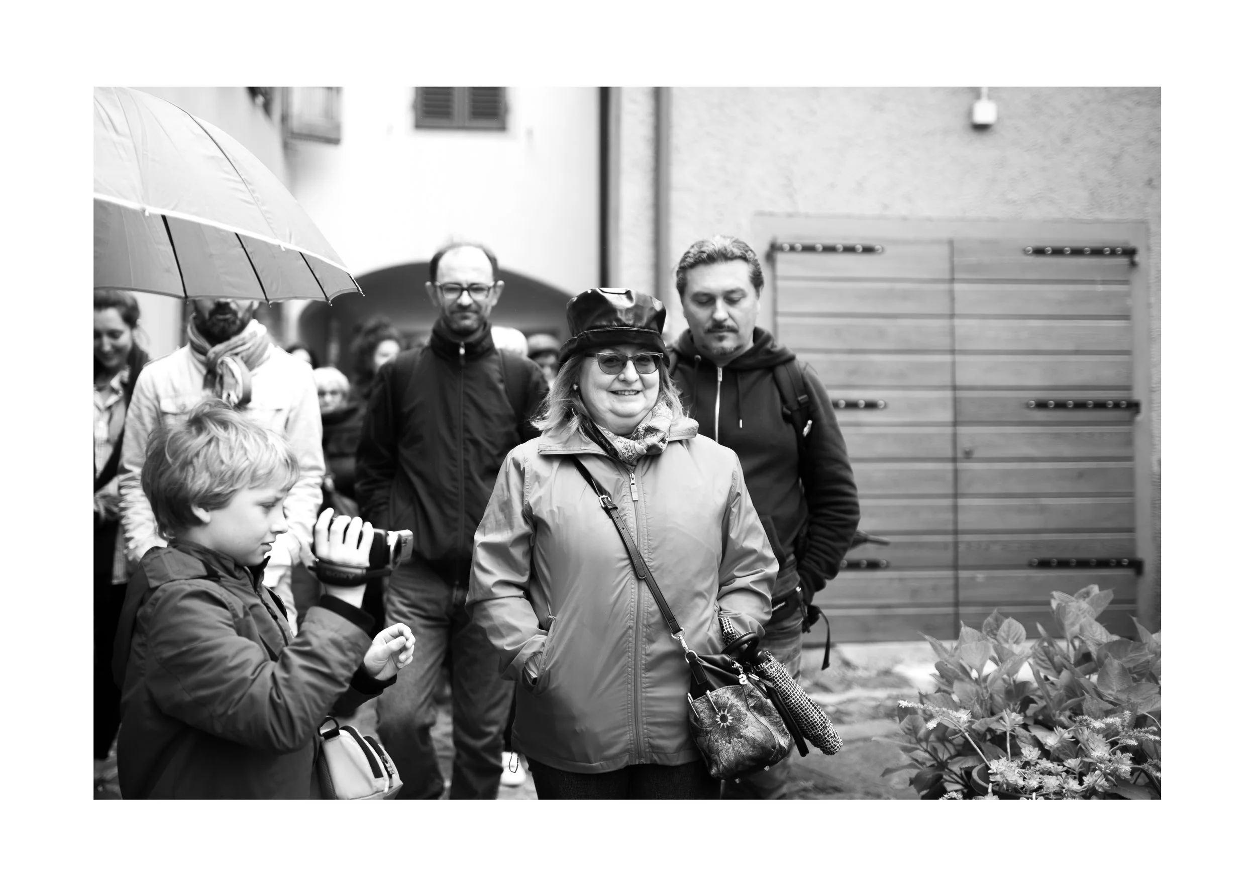 Simonetta Paloscia a Castagno il 12 Maggio 2019, durante il percorso lento “Il borgo museo” - Foto: Rachele Salvioli.