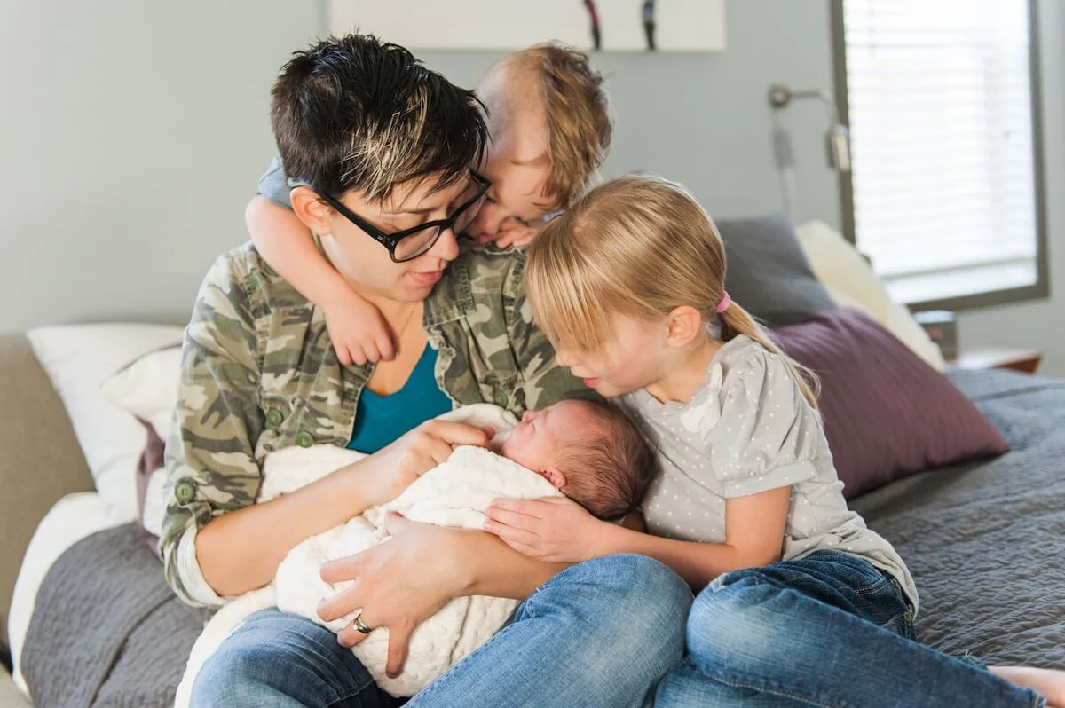 NICK NORTH PRE TRANSITION, THE DAY AFTER HE BIRTHED HIS 4th BABY IMAGE BY LAUREN GUILFORD