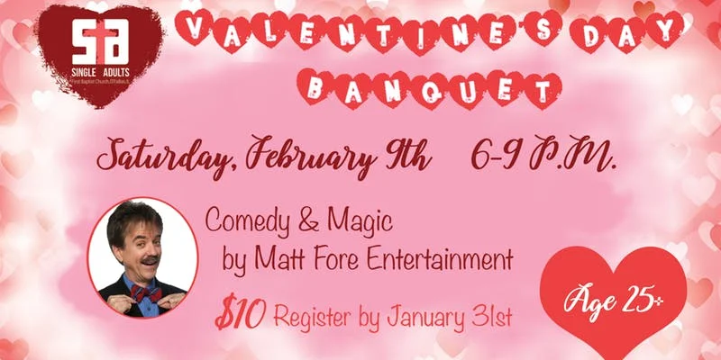 Single Adults Valentine's Day Banquet