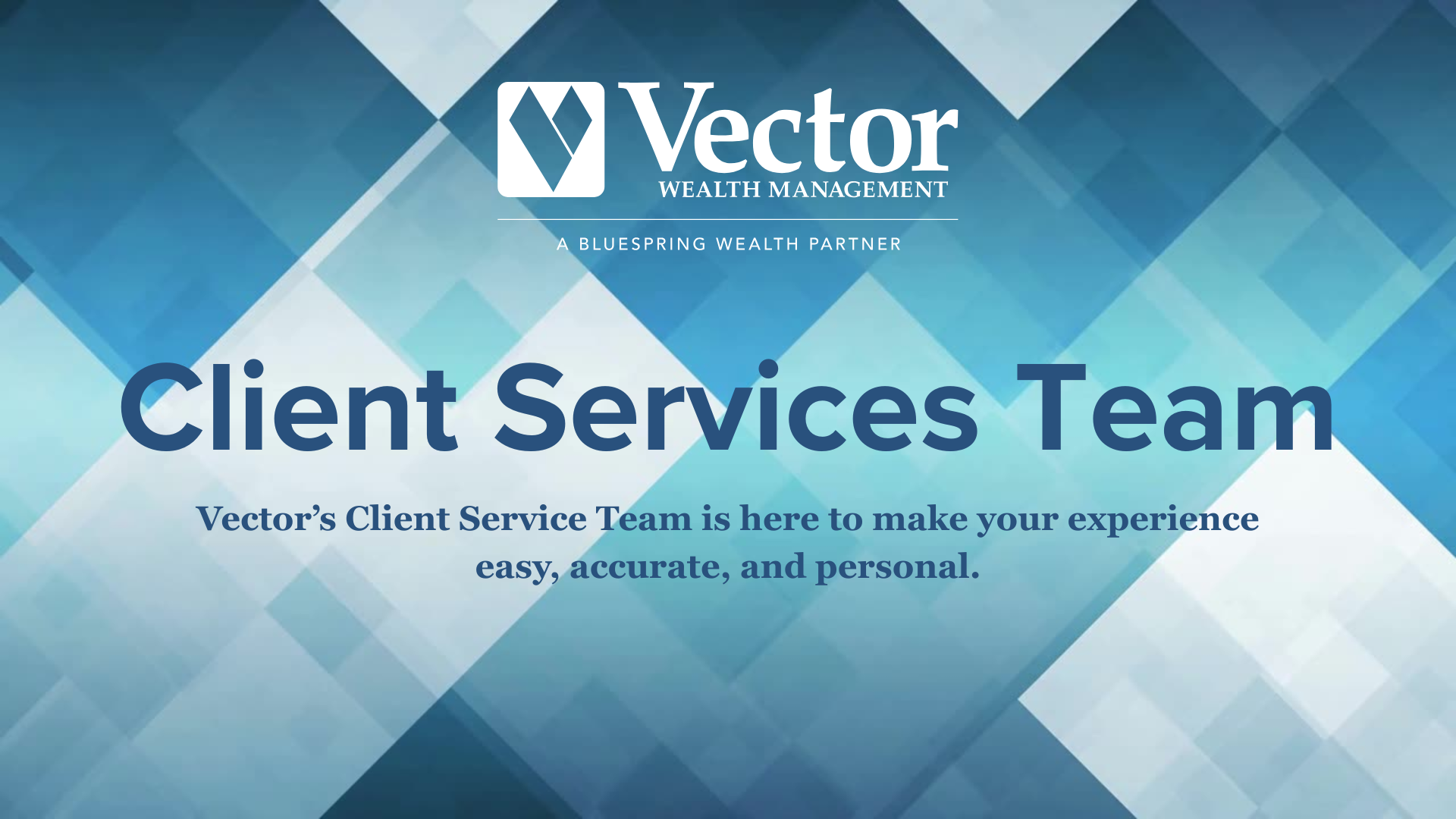 Vector’s Client Service Team