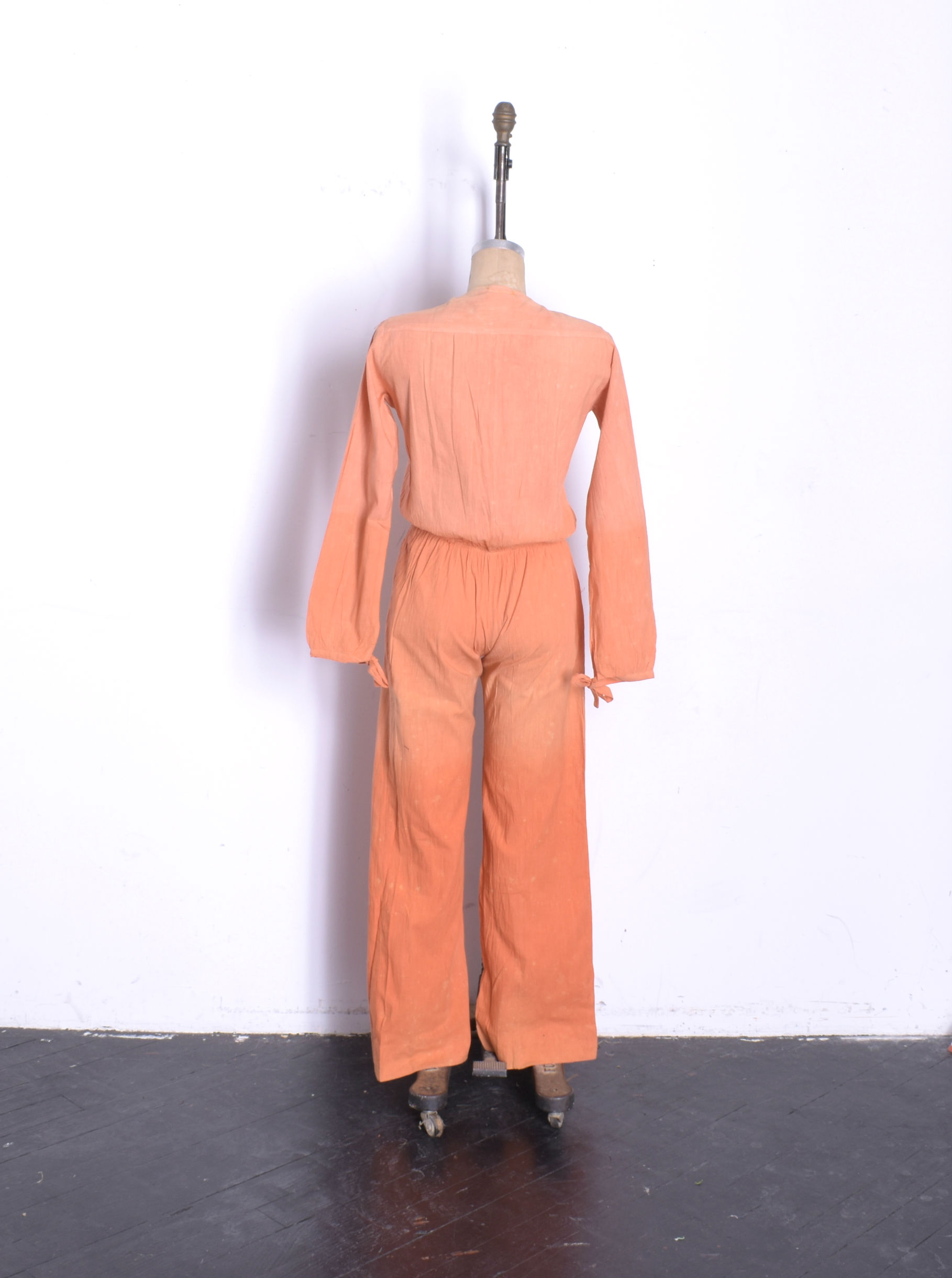 1970s deadstock jumpsuit-ombre orange.jpg