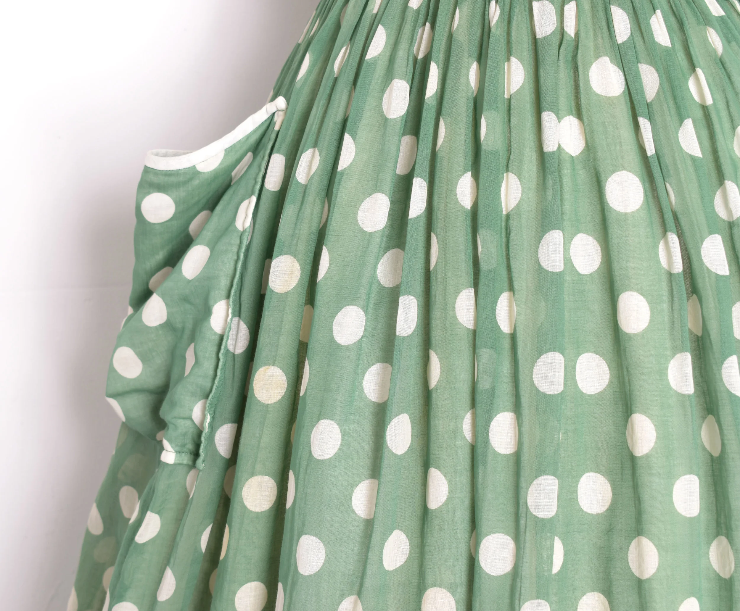 green emerald velvet dress Green Dress with Polka Dots – LaliSimone main image 1