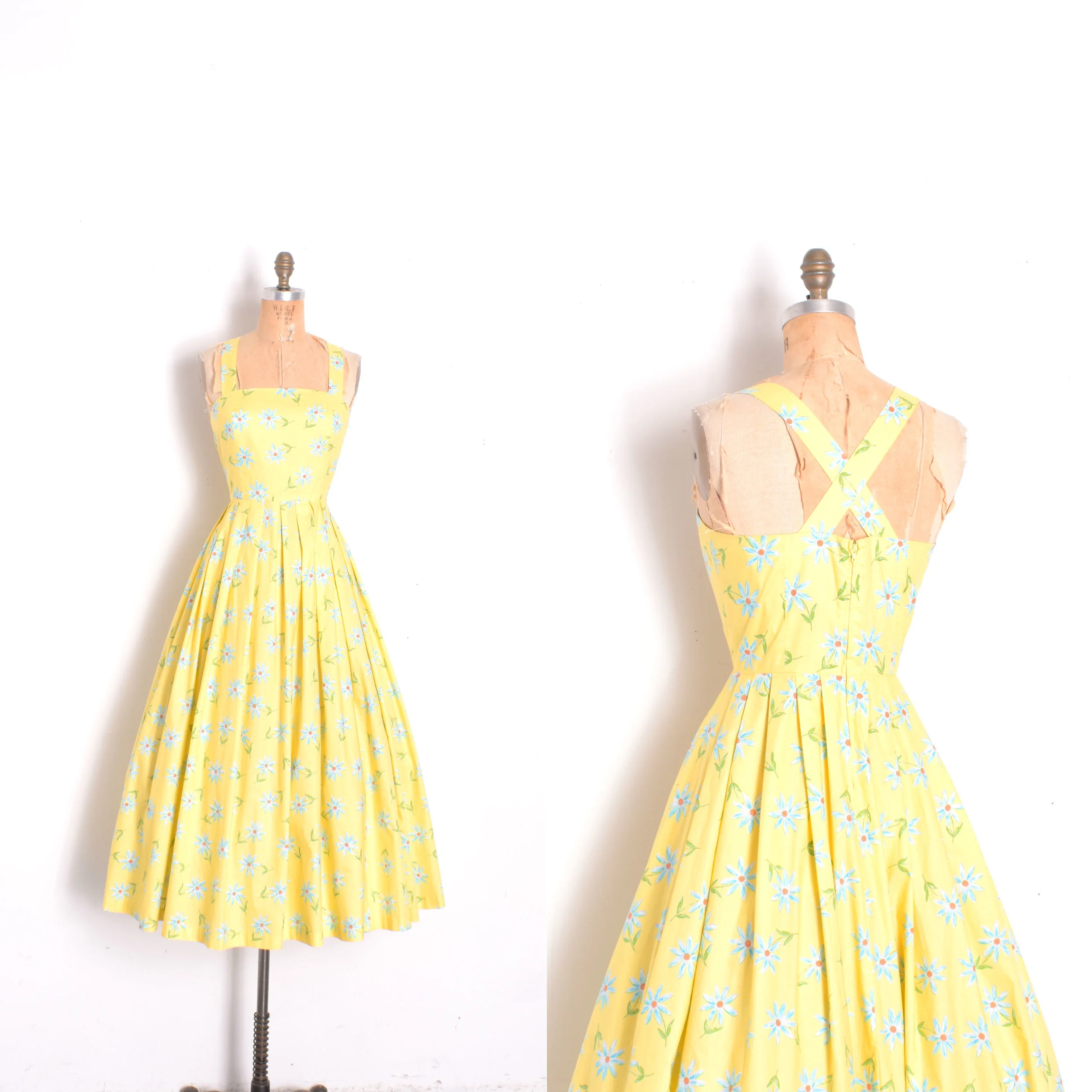 1980s Laura Ashley Backless Floral Sundress-small