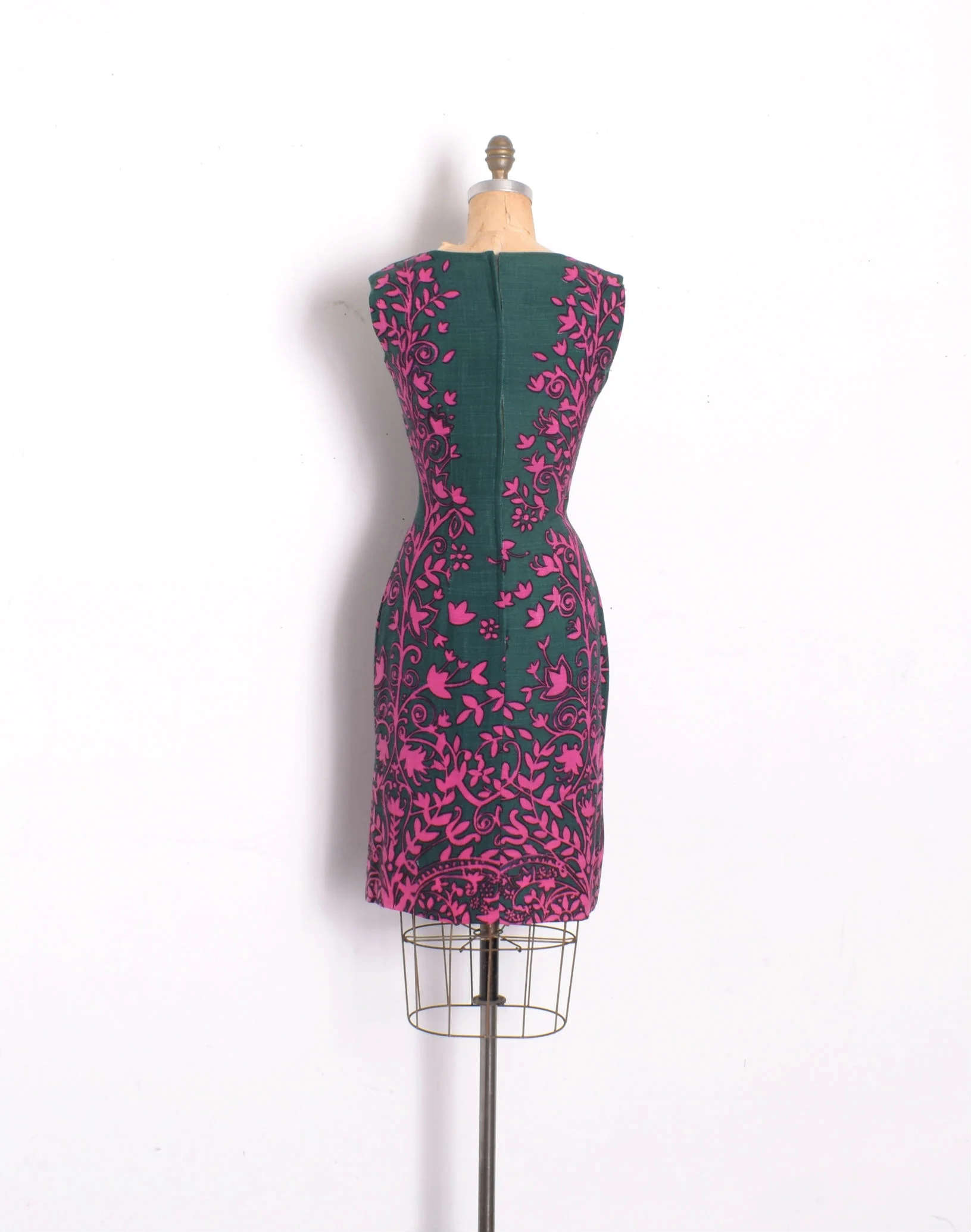 long green cocktail dress Forest Green Tencel Plunge V-neck A-line butterfly sleeve Dress – Aulieude main image 1