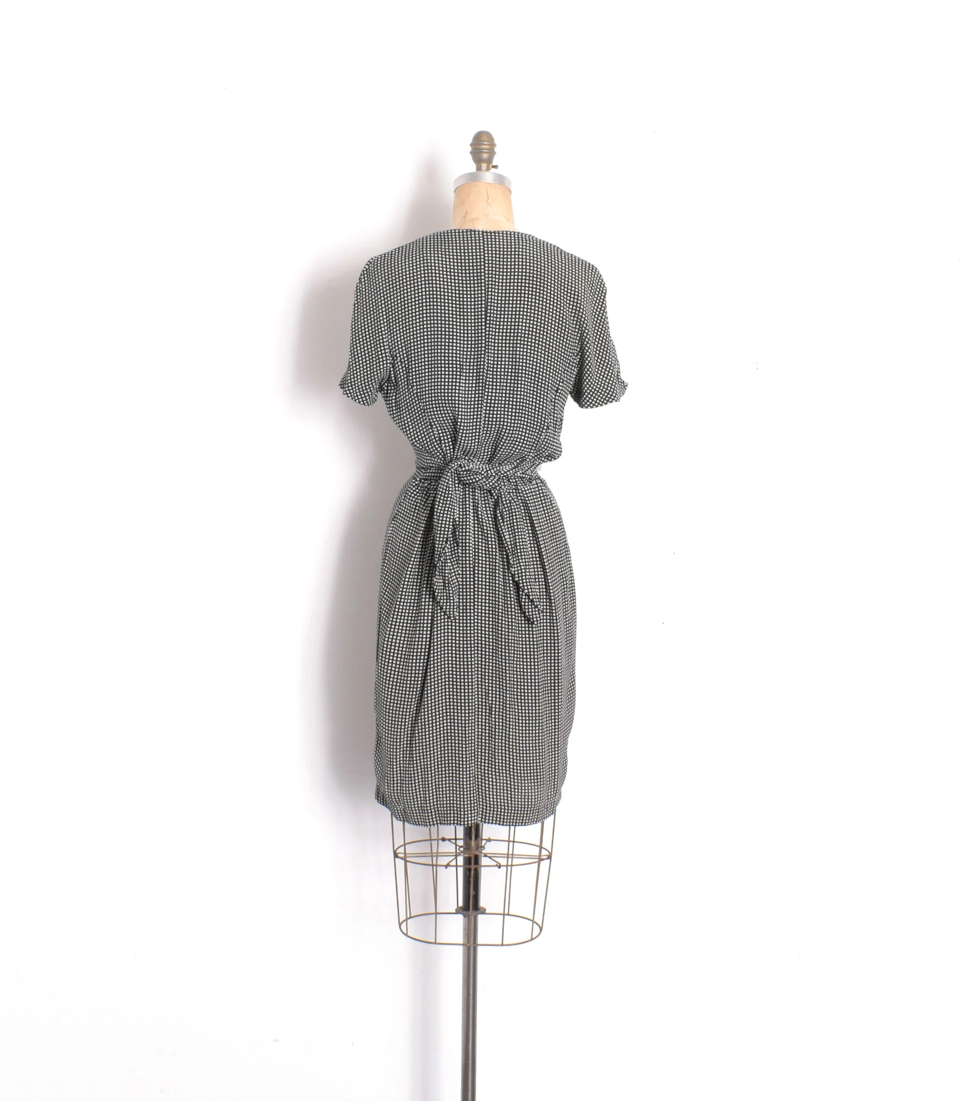 90s Geometric Print French Dress-medium La Poubelle Vintage 90s Geometric Print French Dress-medium La Poubelle Vintage