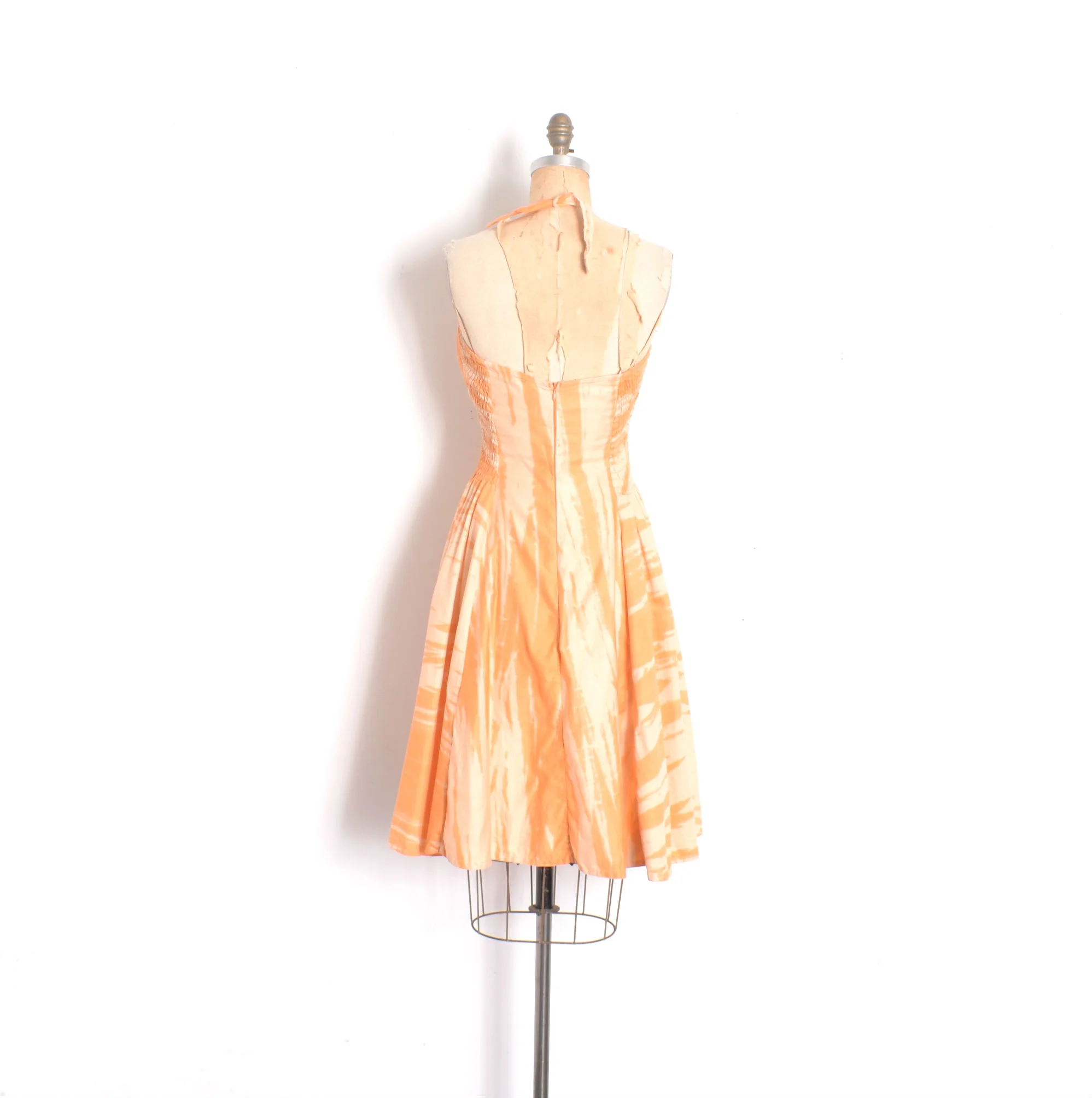 1960s Creamsicle Cotton Sundress-medium La Poubelle Vintage 1960s Creamsicle Cotton Sundress-medium La Poubelle Vintage