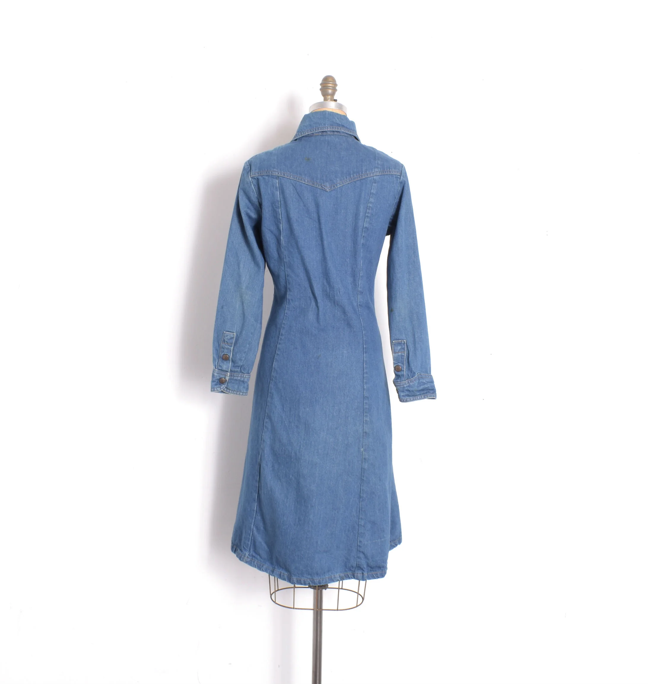 landlubber denim dress Vintage 1970s Landlubber Denim Dress Selected by Raleigh Vintage