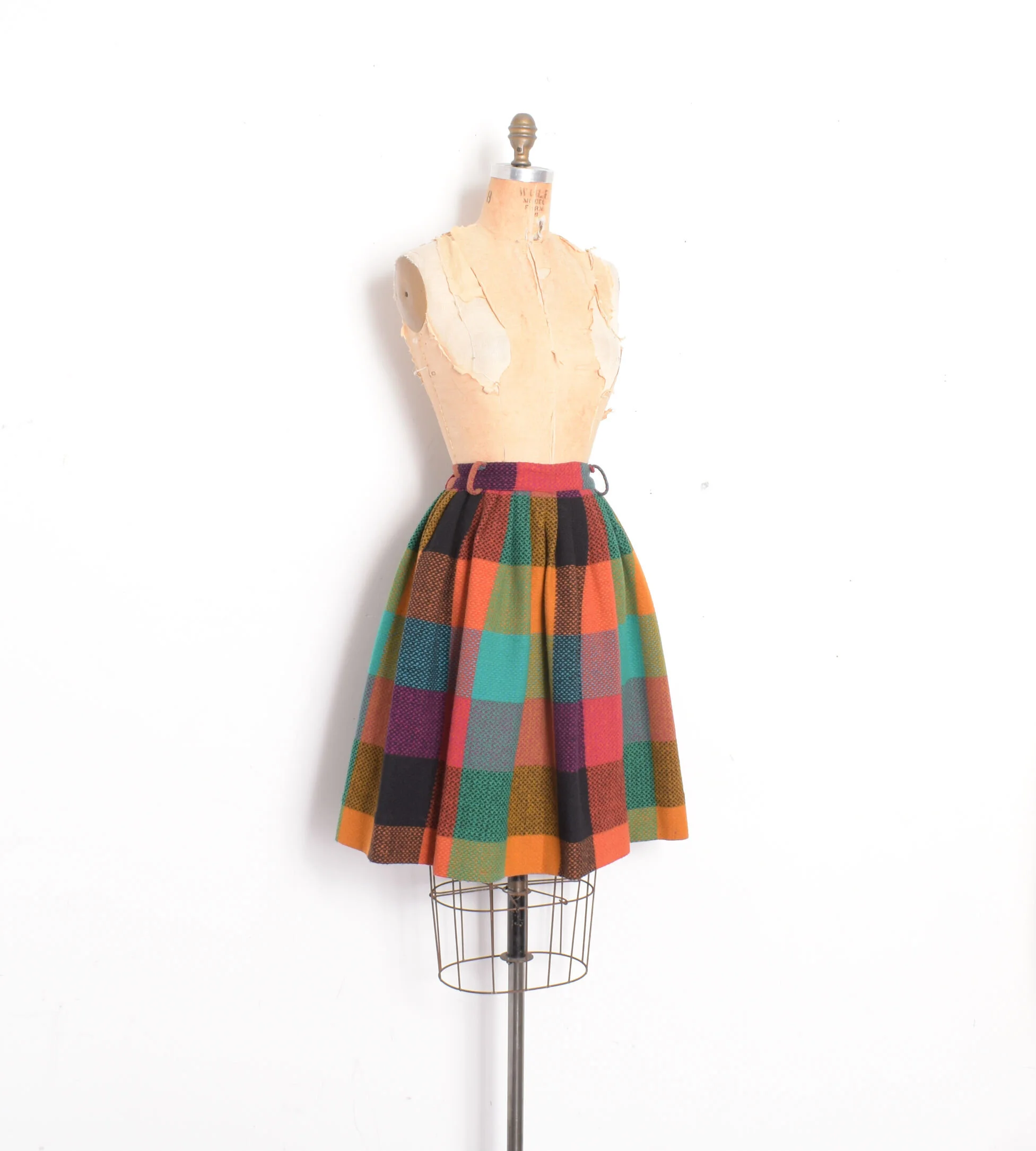 1960s plaid wool skirt1.jpg