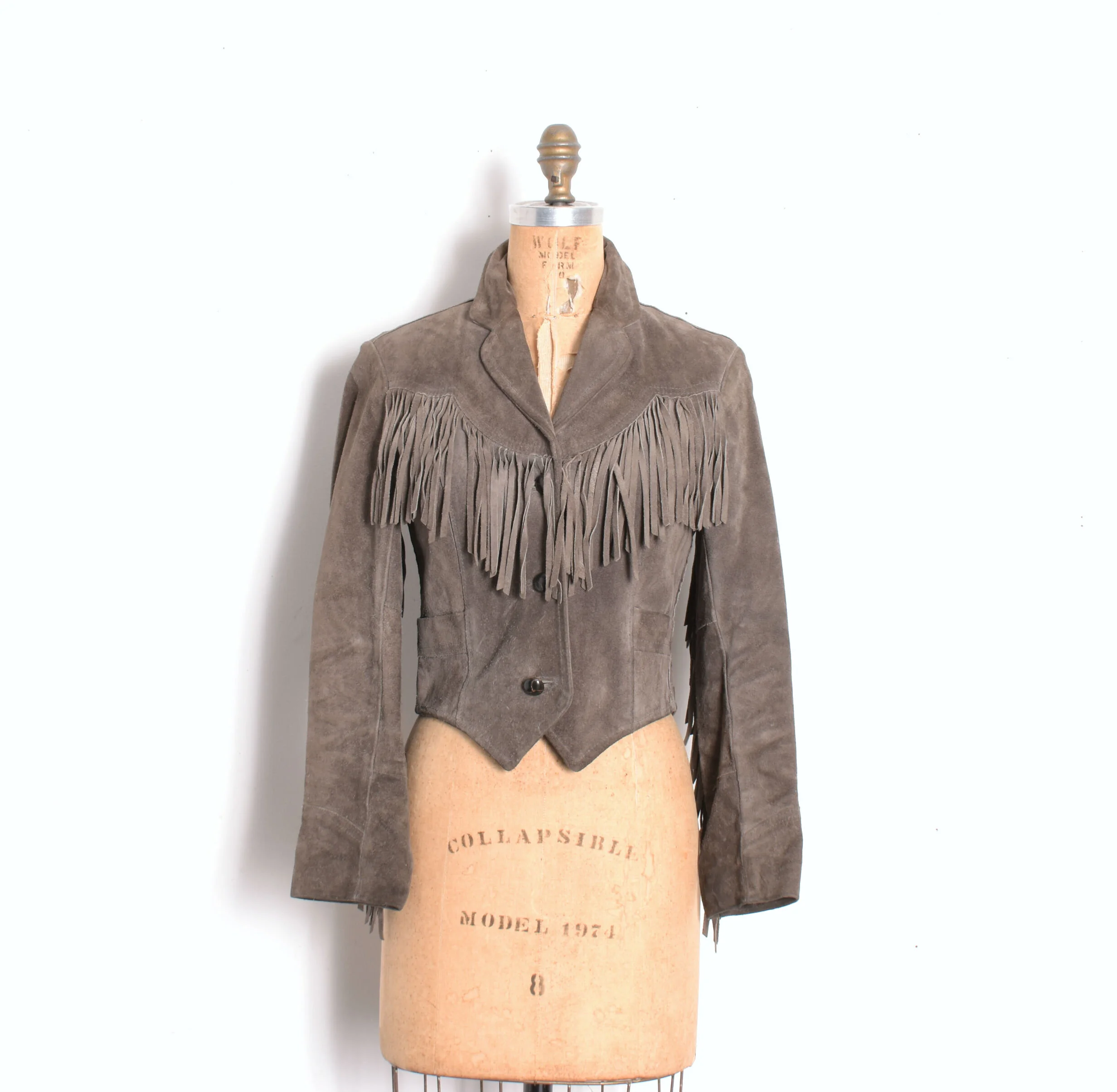 70s gray suede fringe jacket3.jpg