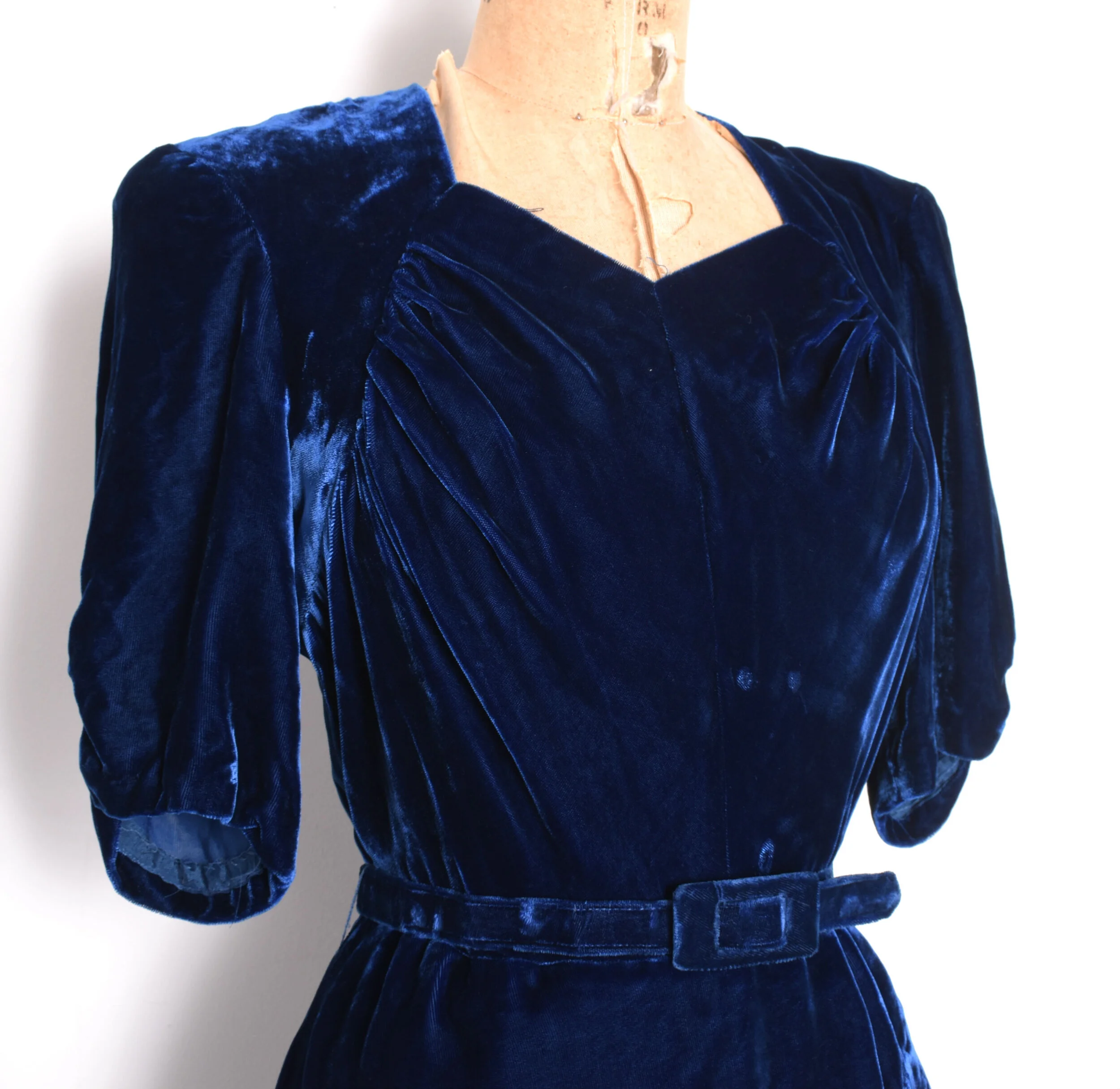 1940s blue dress Cindy