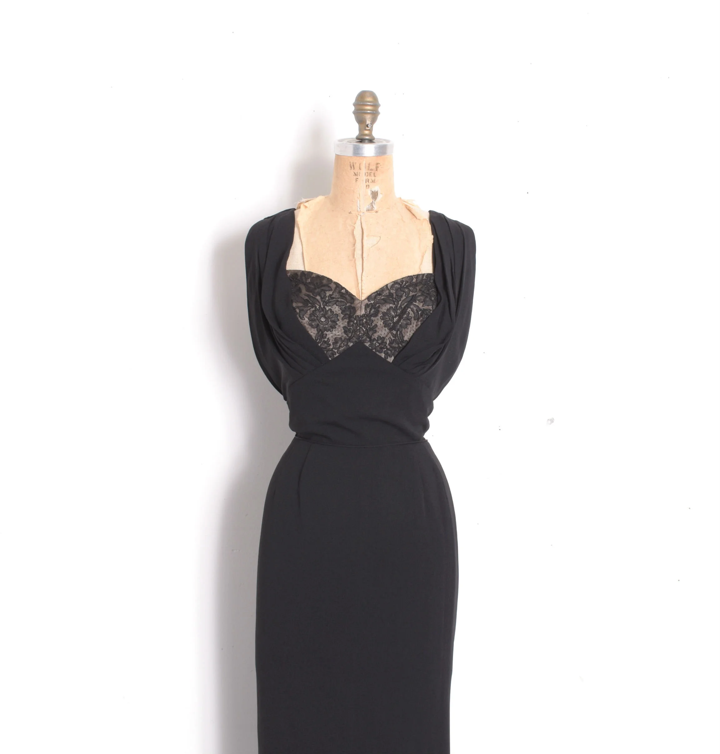 1950s Dorothy O'Hara Illusion Cocktail Dress-M/L  La Poubelle Vintage
