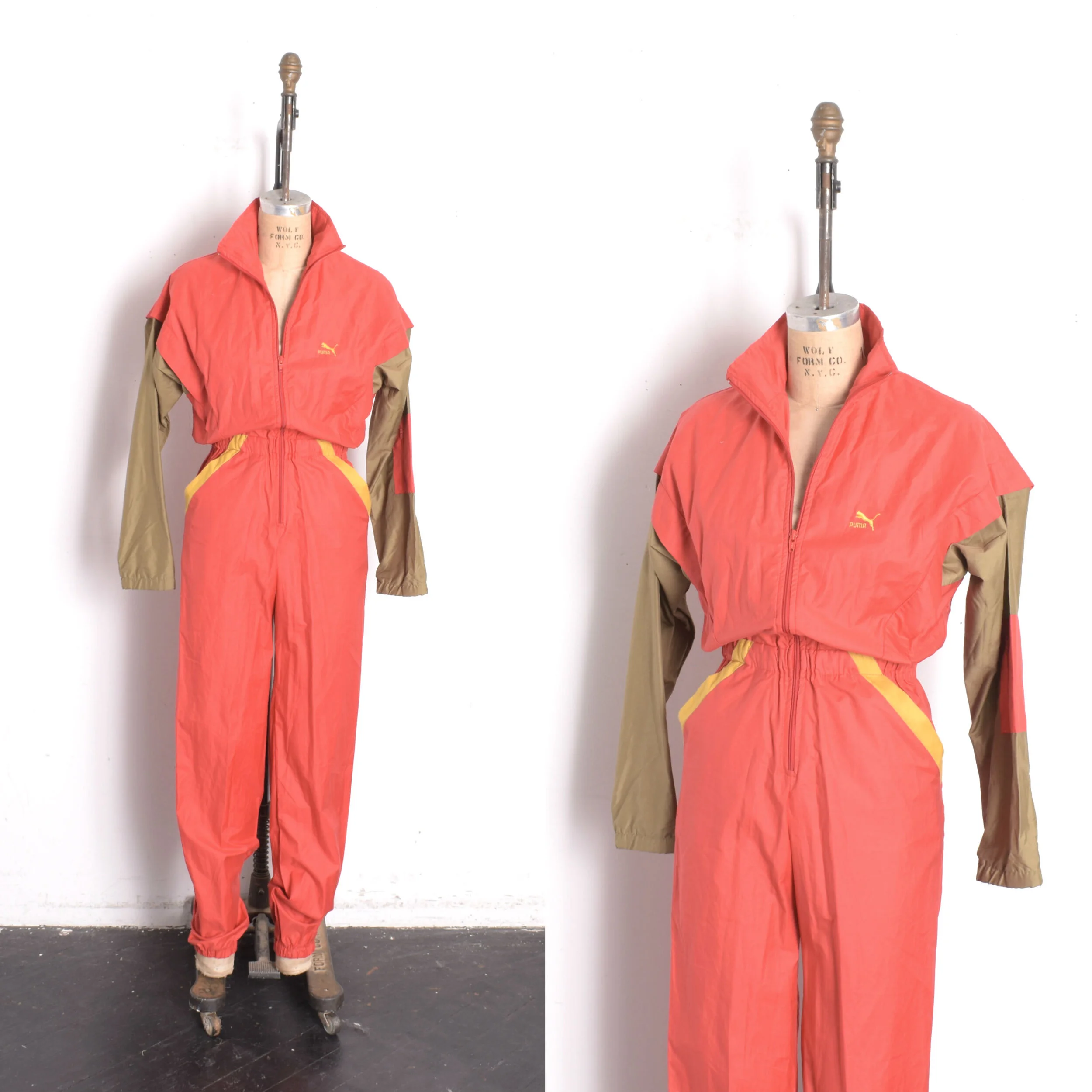 1980s Puma Windbreaker Jumpsuit-small